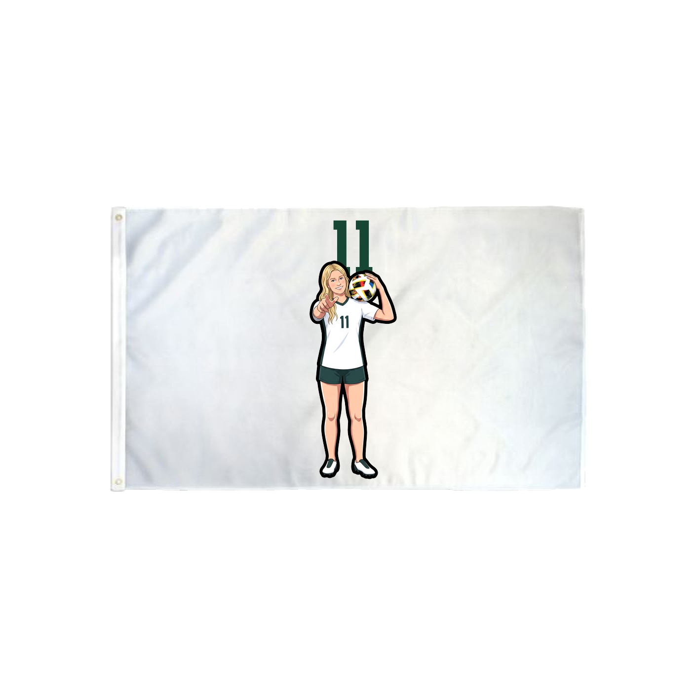3x5 Flag — Number Top in Classic