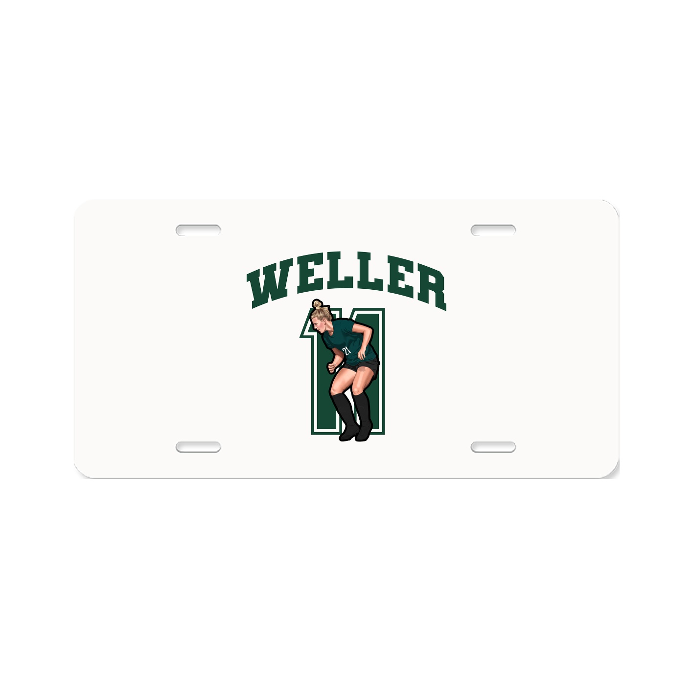 License Plate — Number in Classic