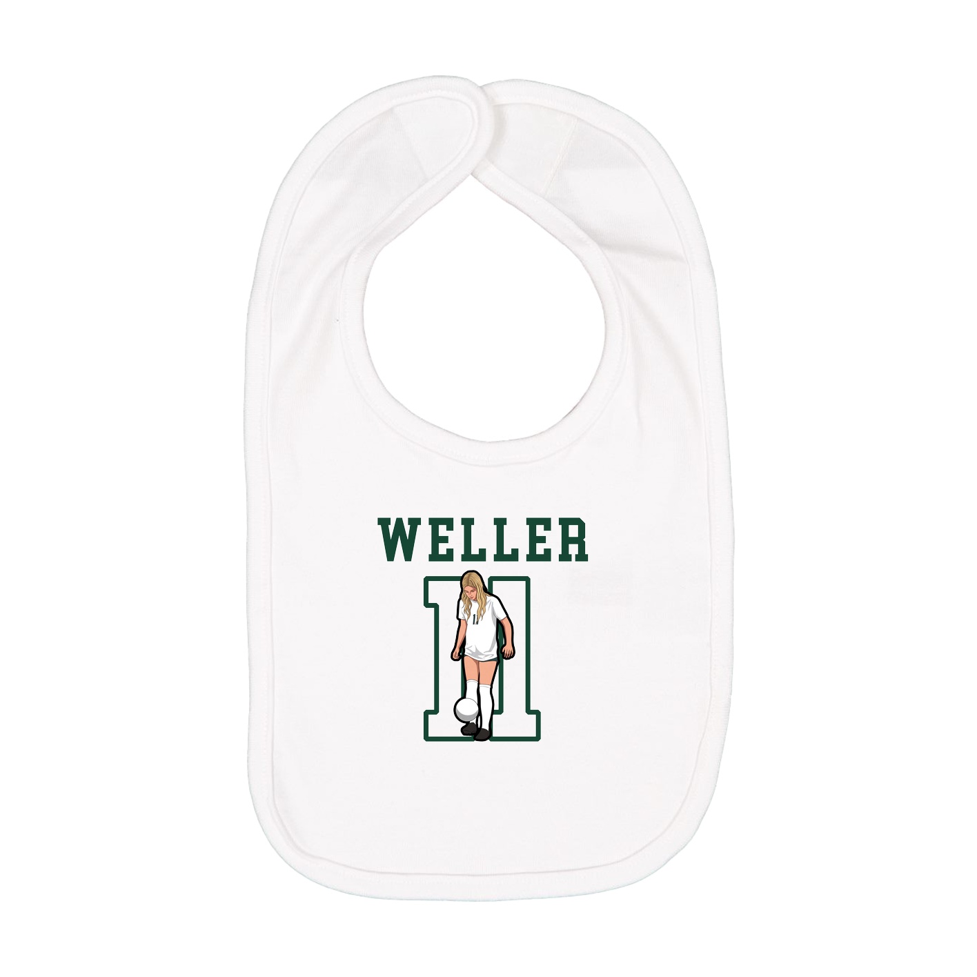 Infant Bib — Shirsey in White