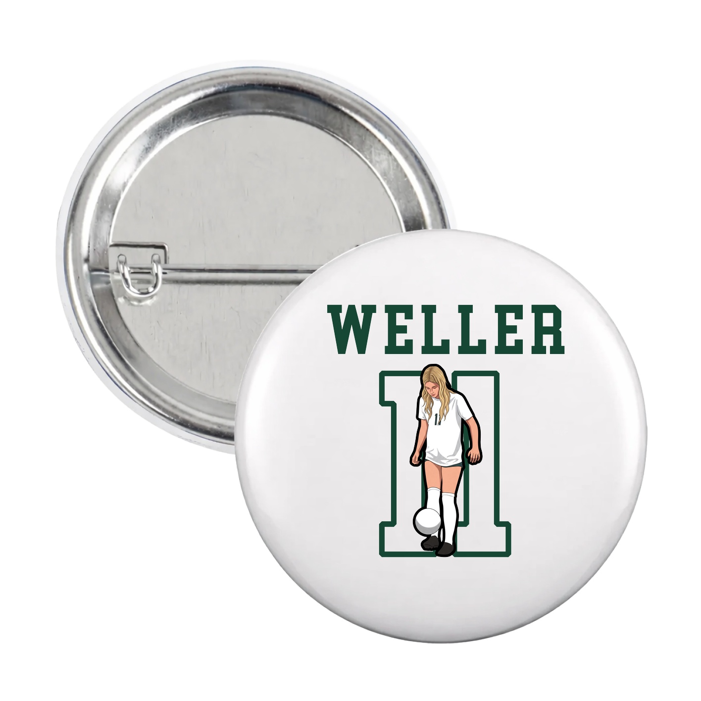 Game Day Button — Shirsey in White