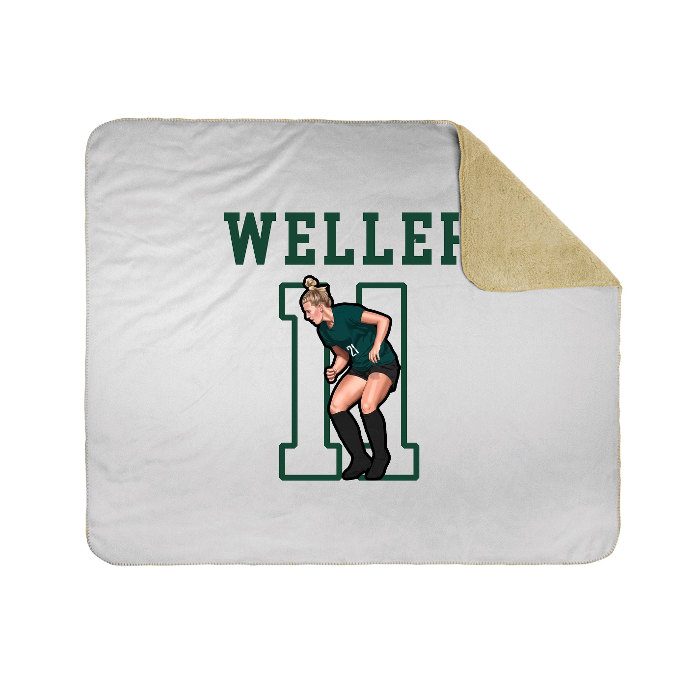 Throw Blanket — Shirsey in White