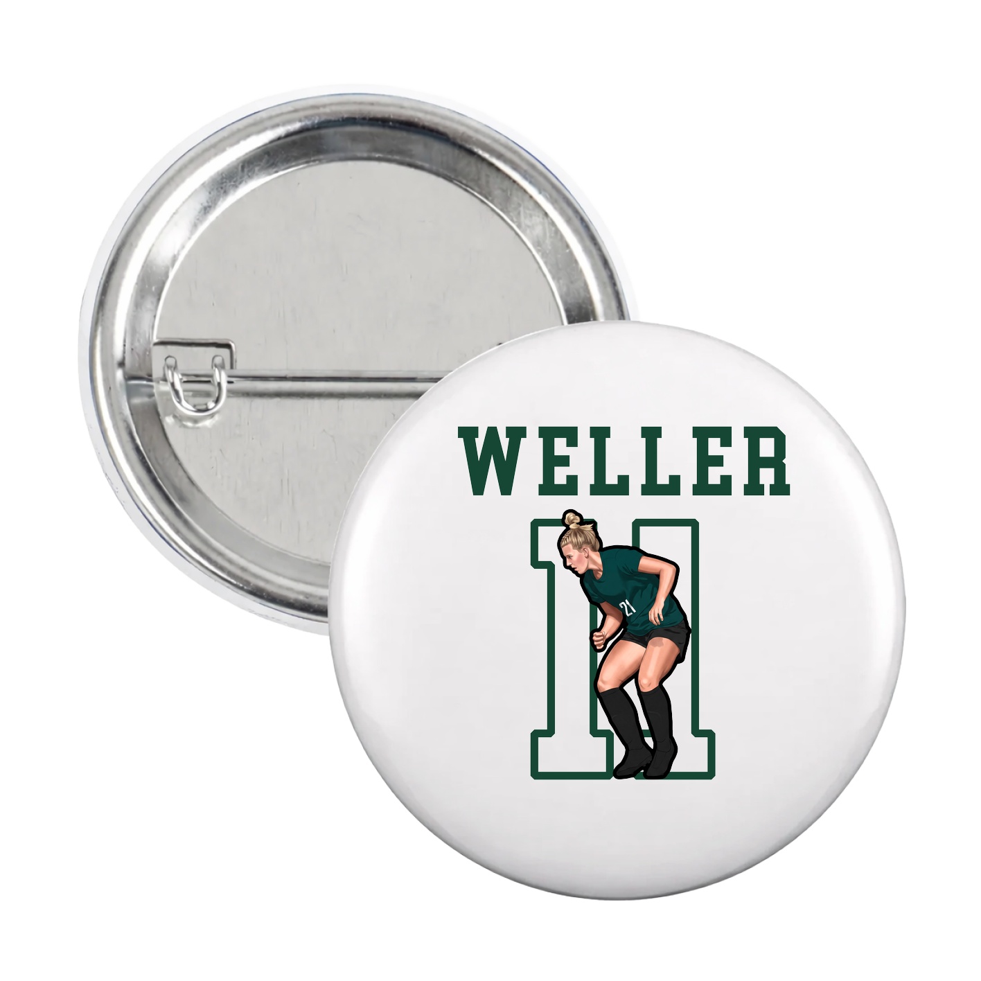 Game Day Button — Shirsey in White