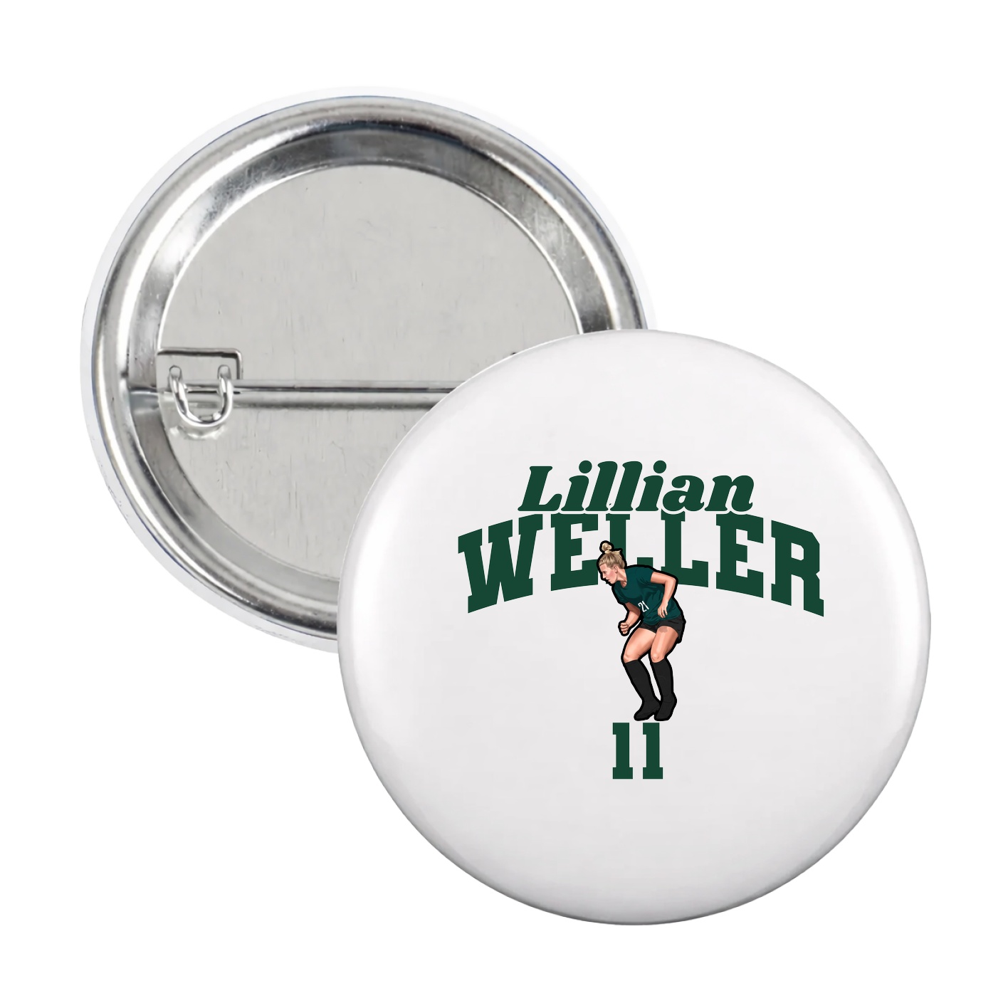Game Day Button — Signature Arch in White