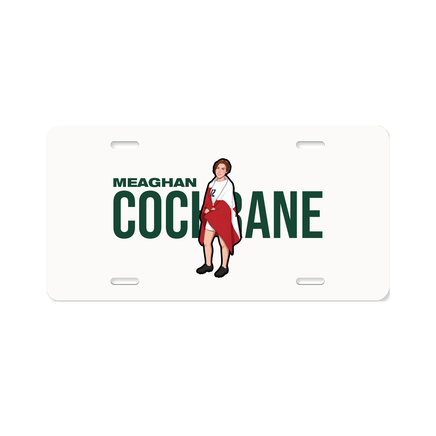 License Plate — Player Name in Classic