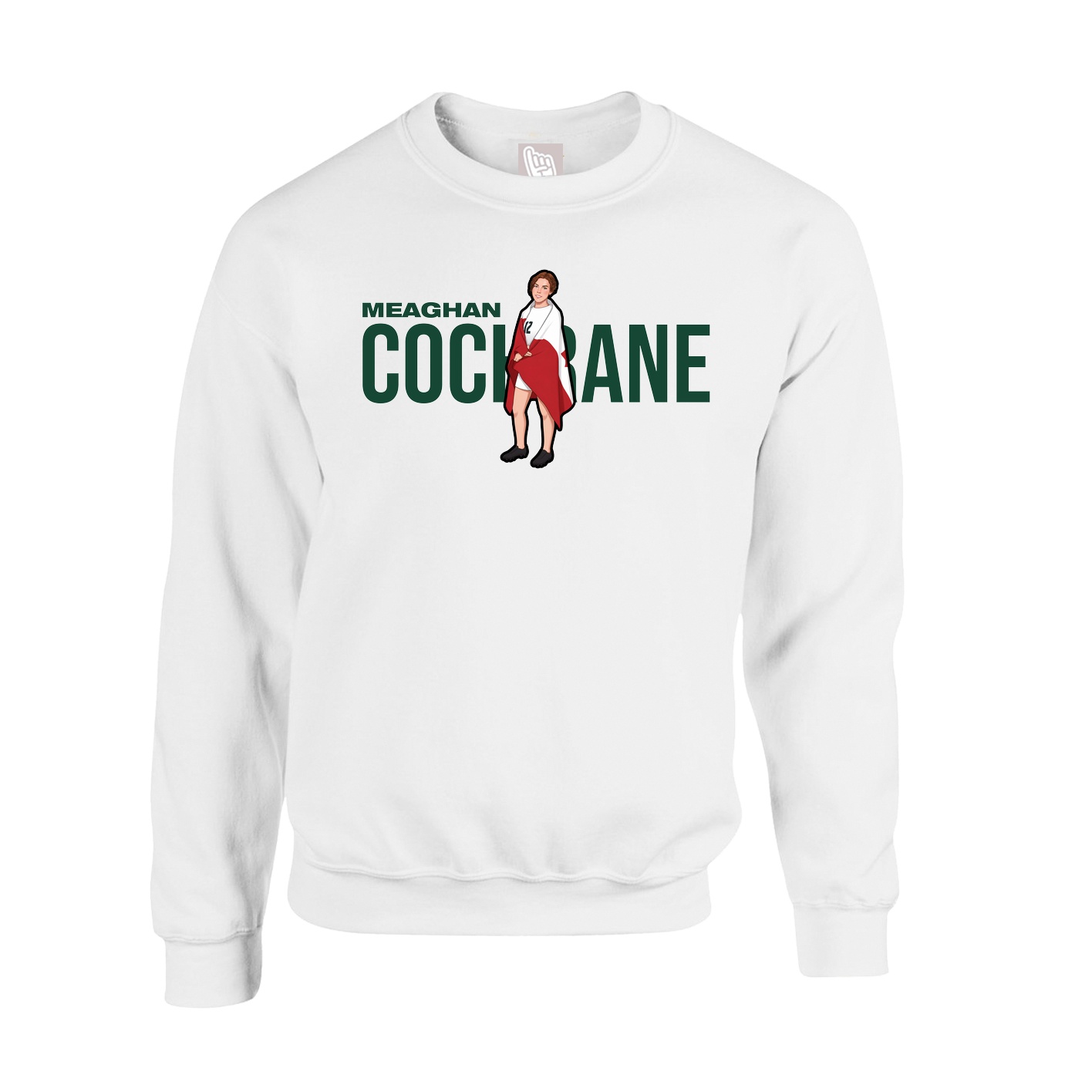 Fleece Crew — Player Name in White