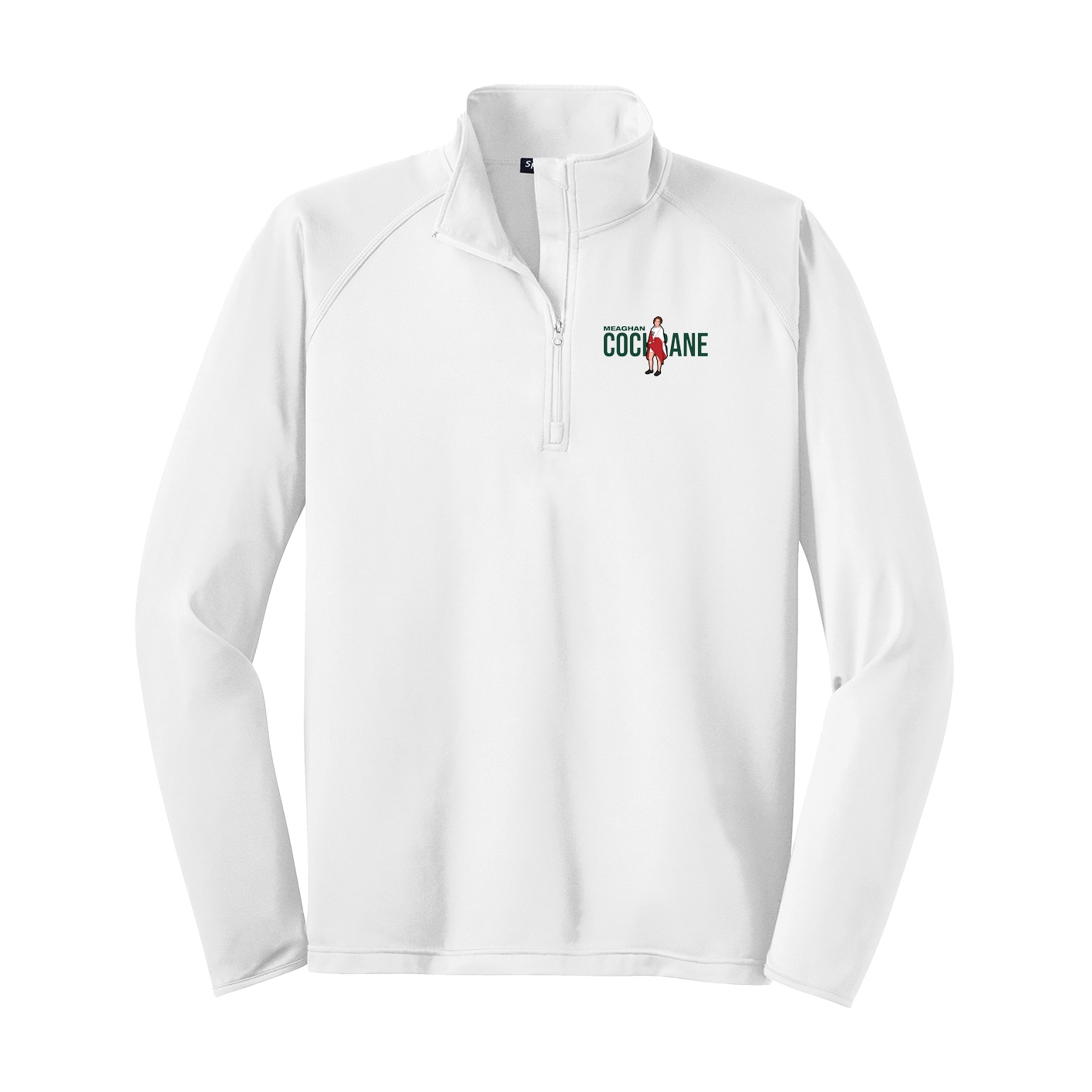 Q-Zip Pullover — Player Name in White