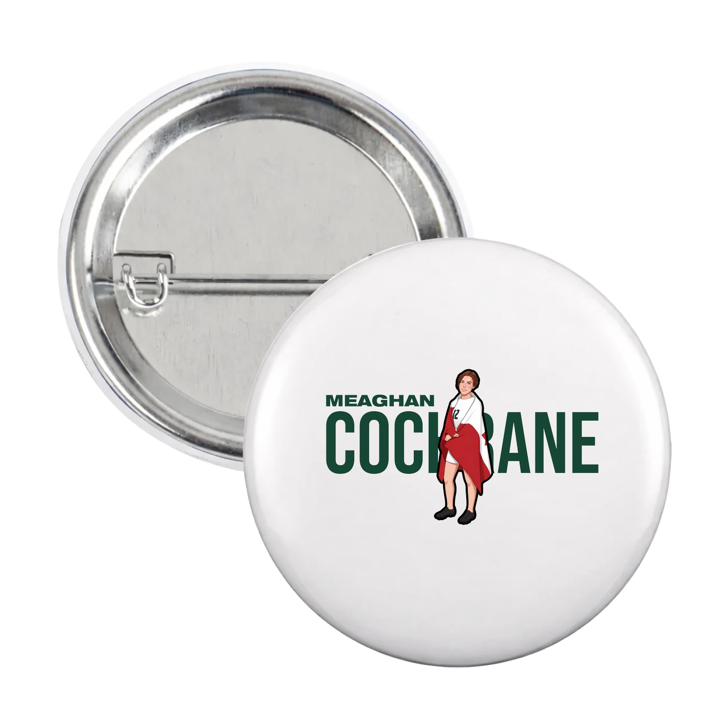 Game Day Button — Player Name in White