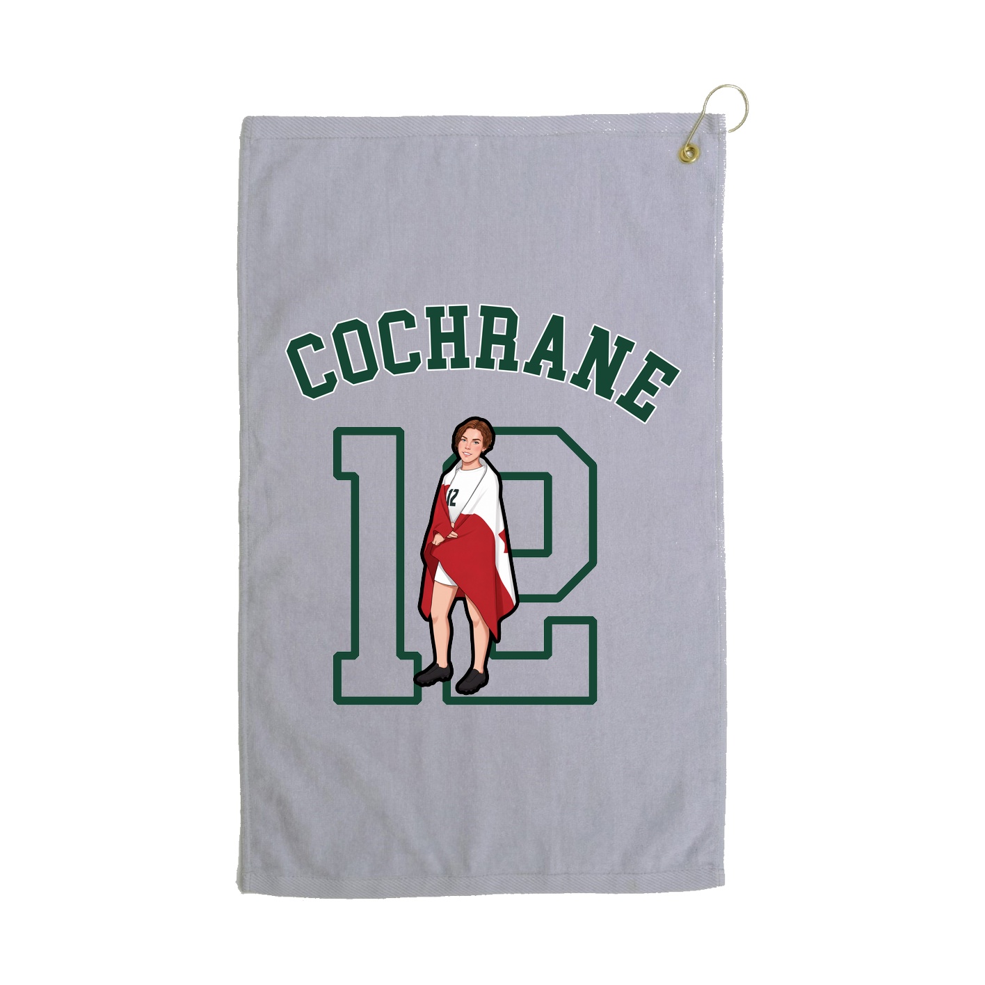 Golf Towel — Shirsey Arch in Grey