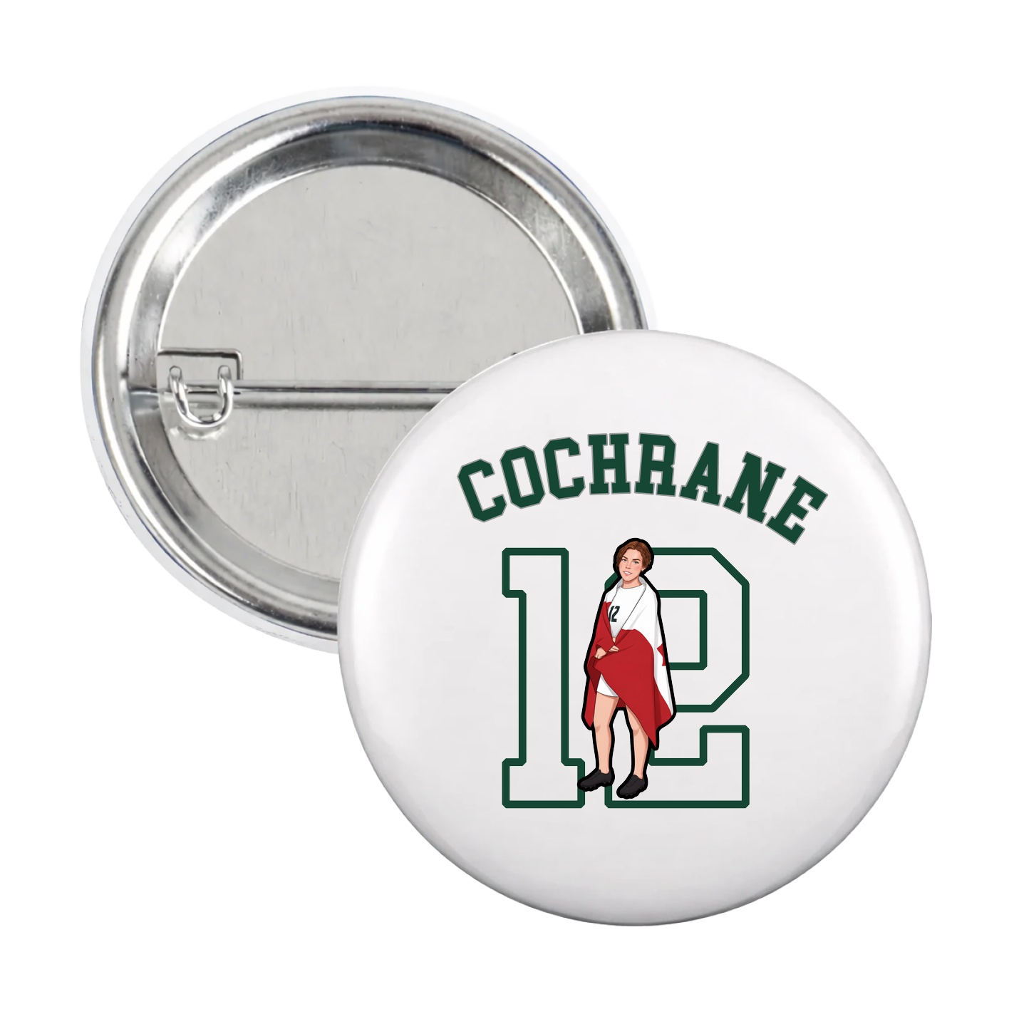 Game Day Button — Shirsey Arch in White