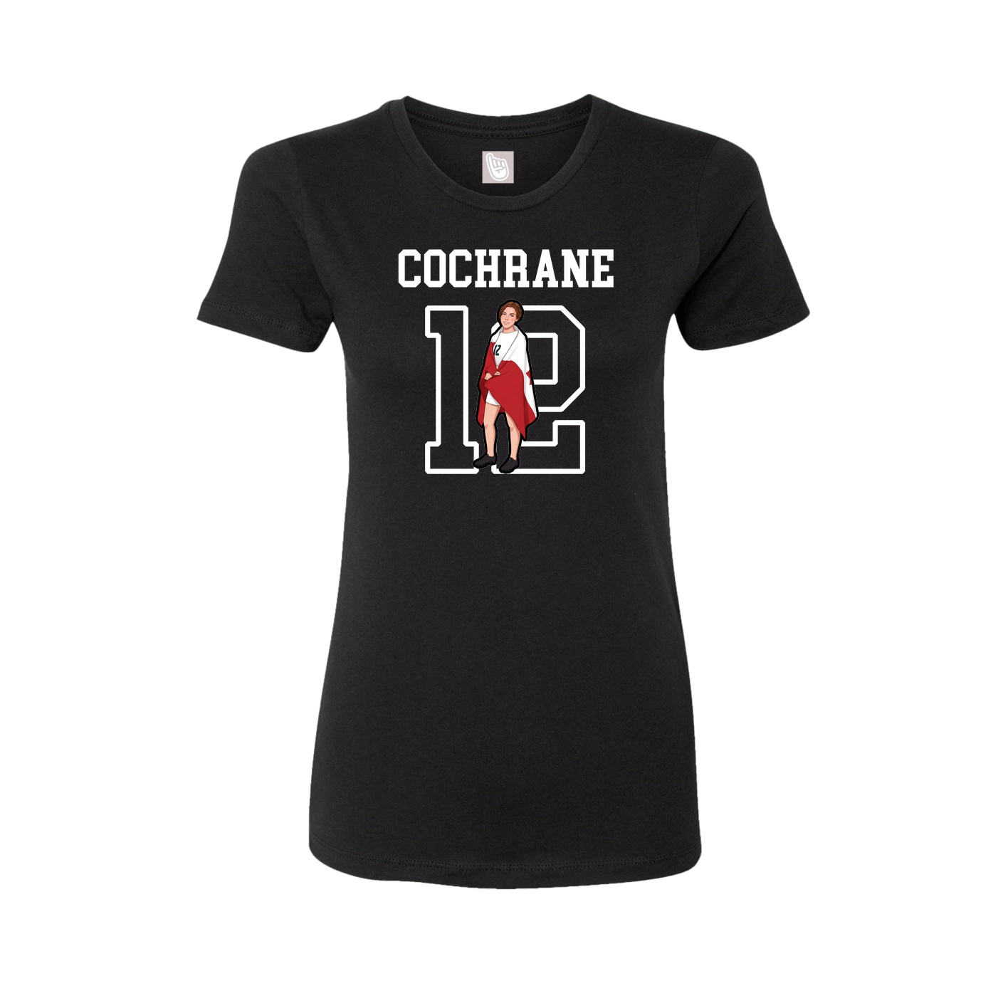 Fitted Women's Tee — Shirsey in Black