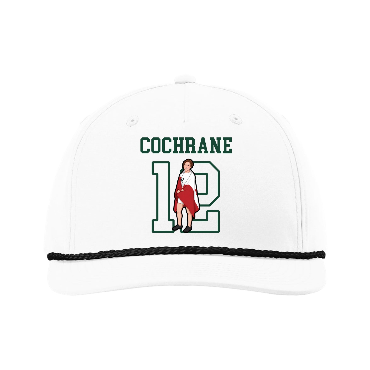 Five-Panel Classic Rope Cap — Shirsey in White