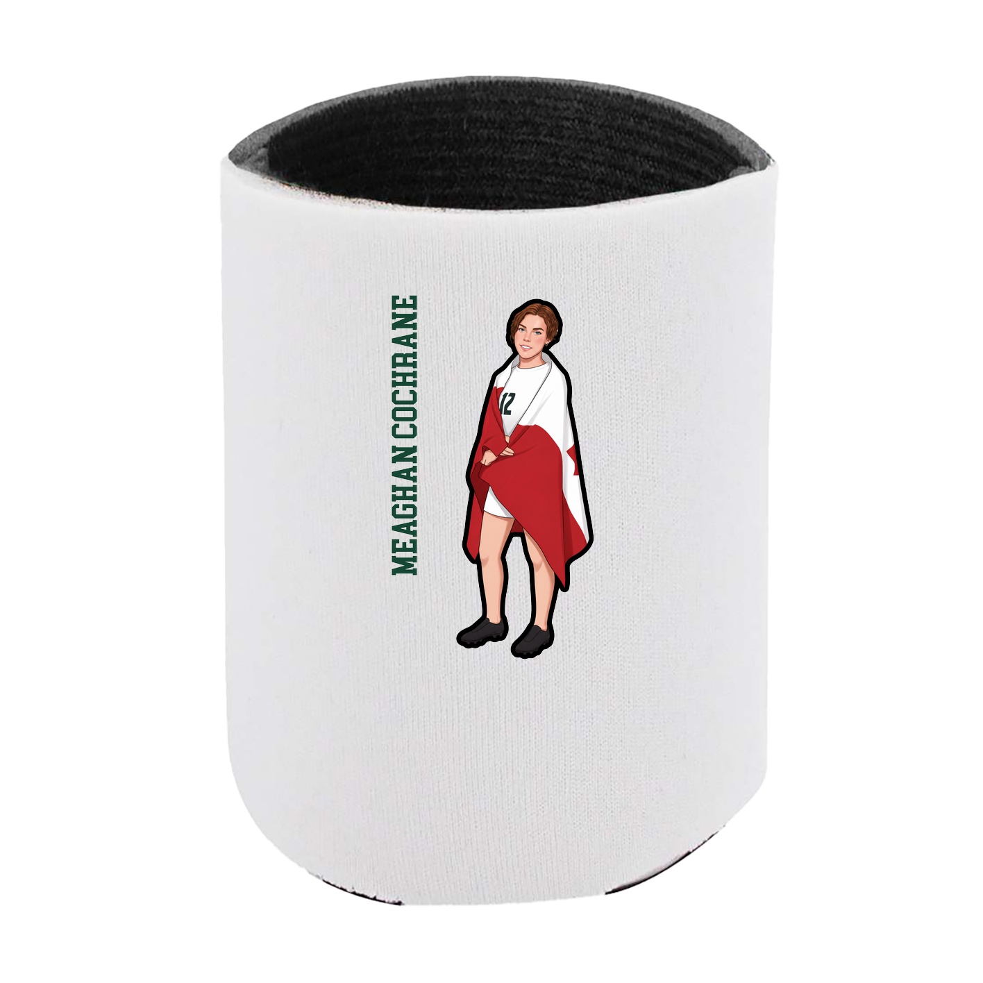 Can Holder — Name Vertical in White