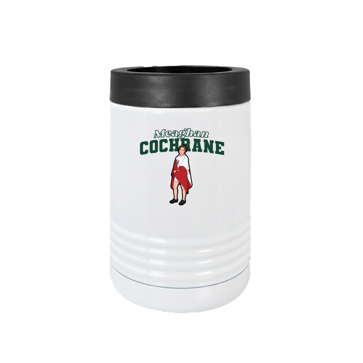 Beverage Holder — Name Arch in White