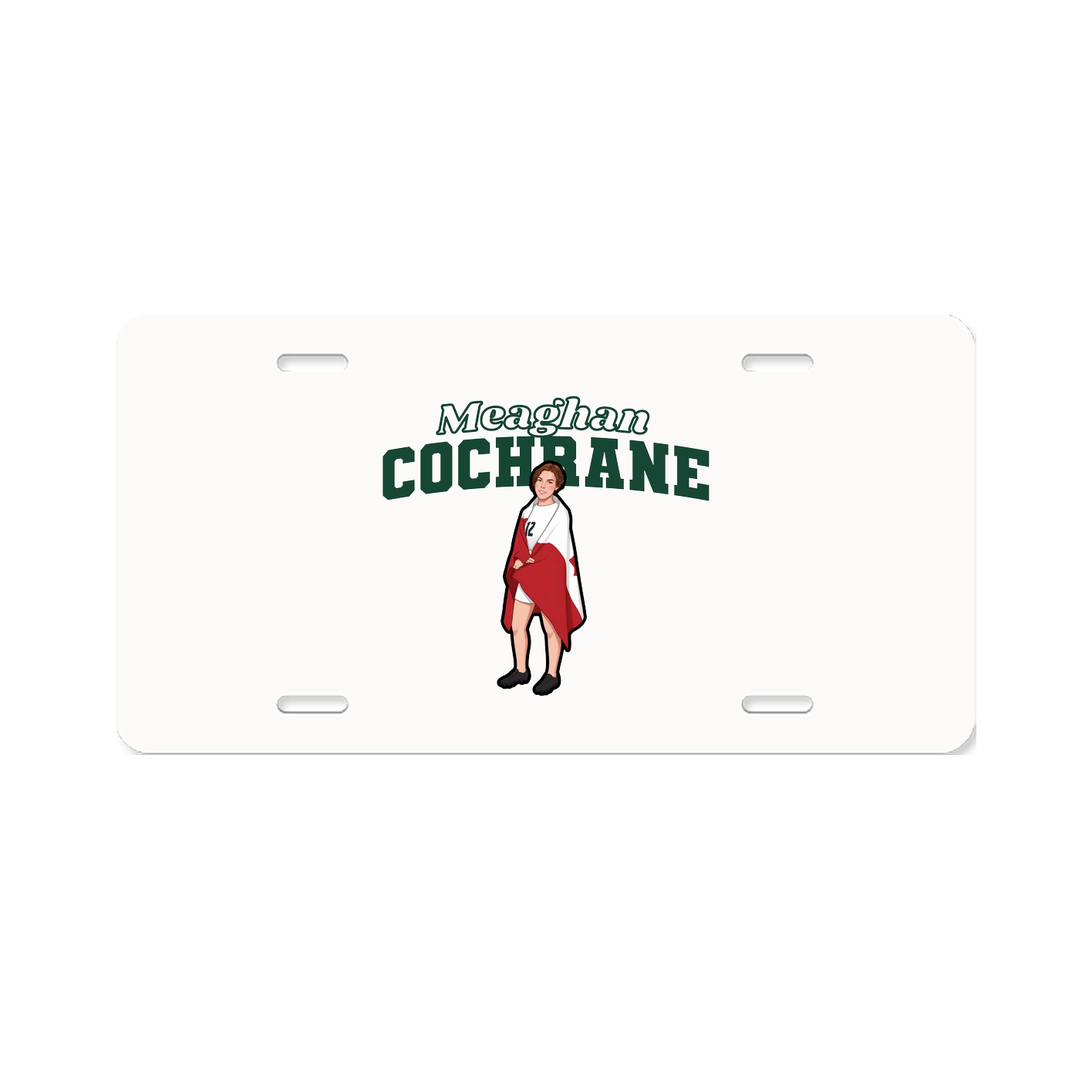 License Plate — Name Arch in Classic