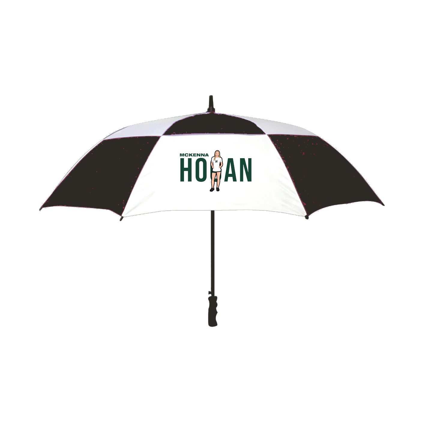 Golf Umbrella — Player Name in Black