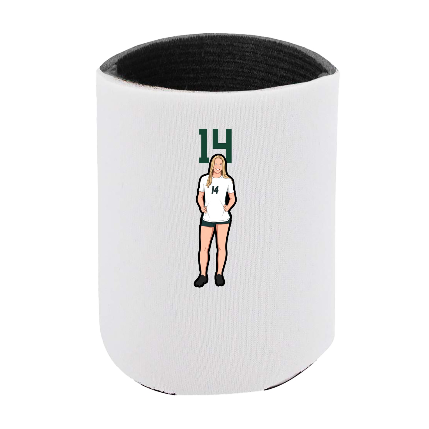 Can Holder — Number Top in White
