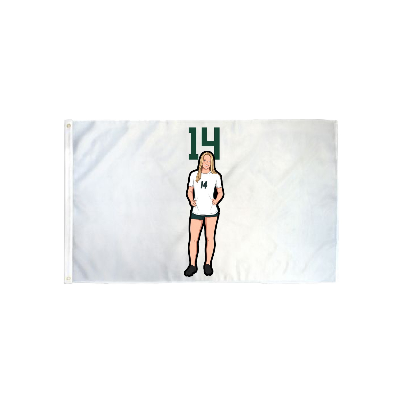 3x5 Flag — Number Top in Classic