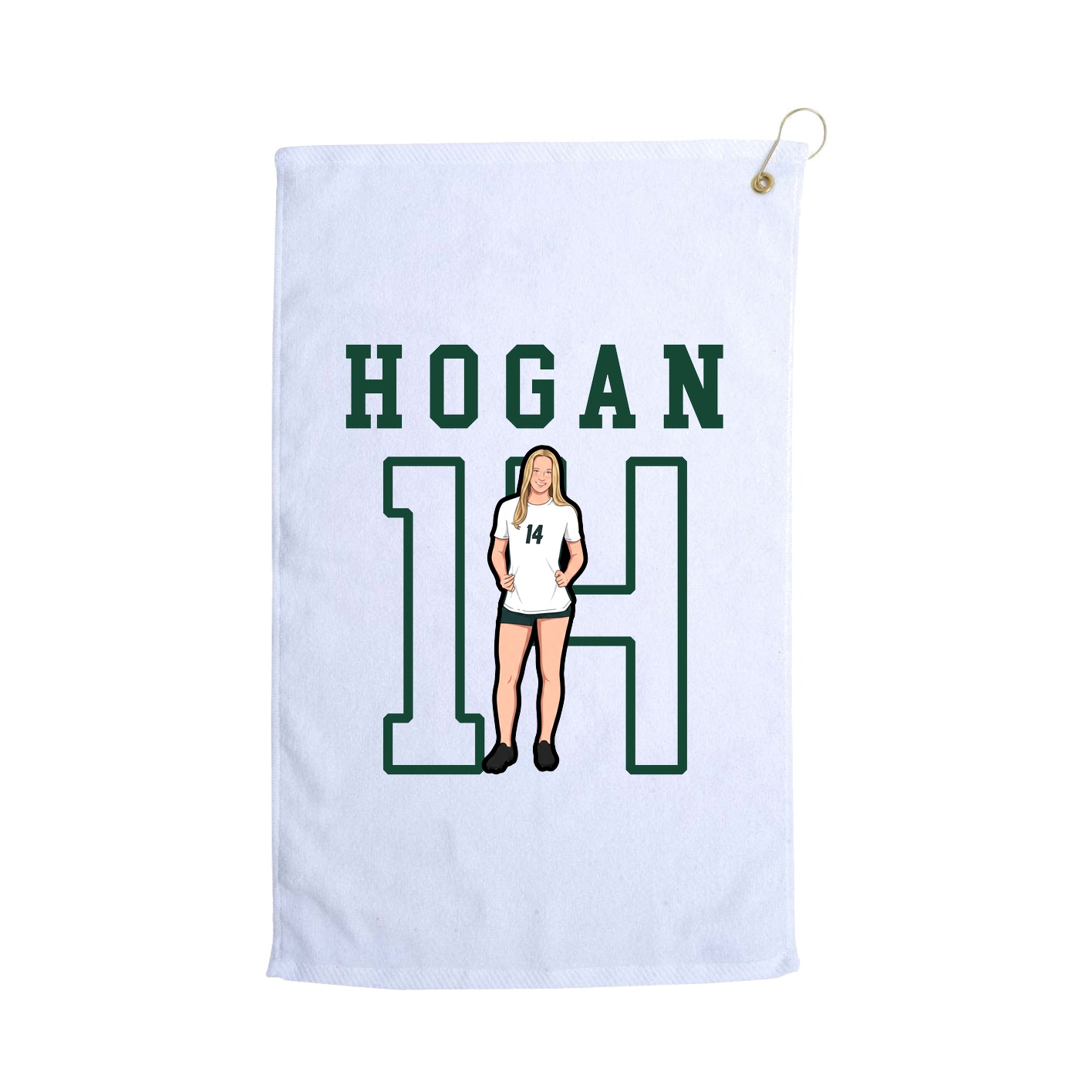 Golf Towel — Shirsey in White