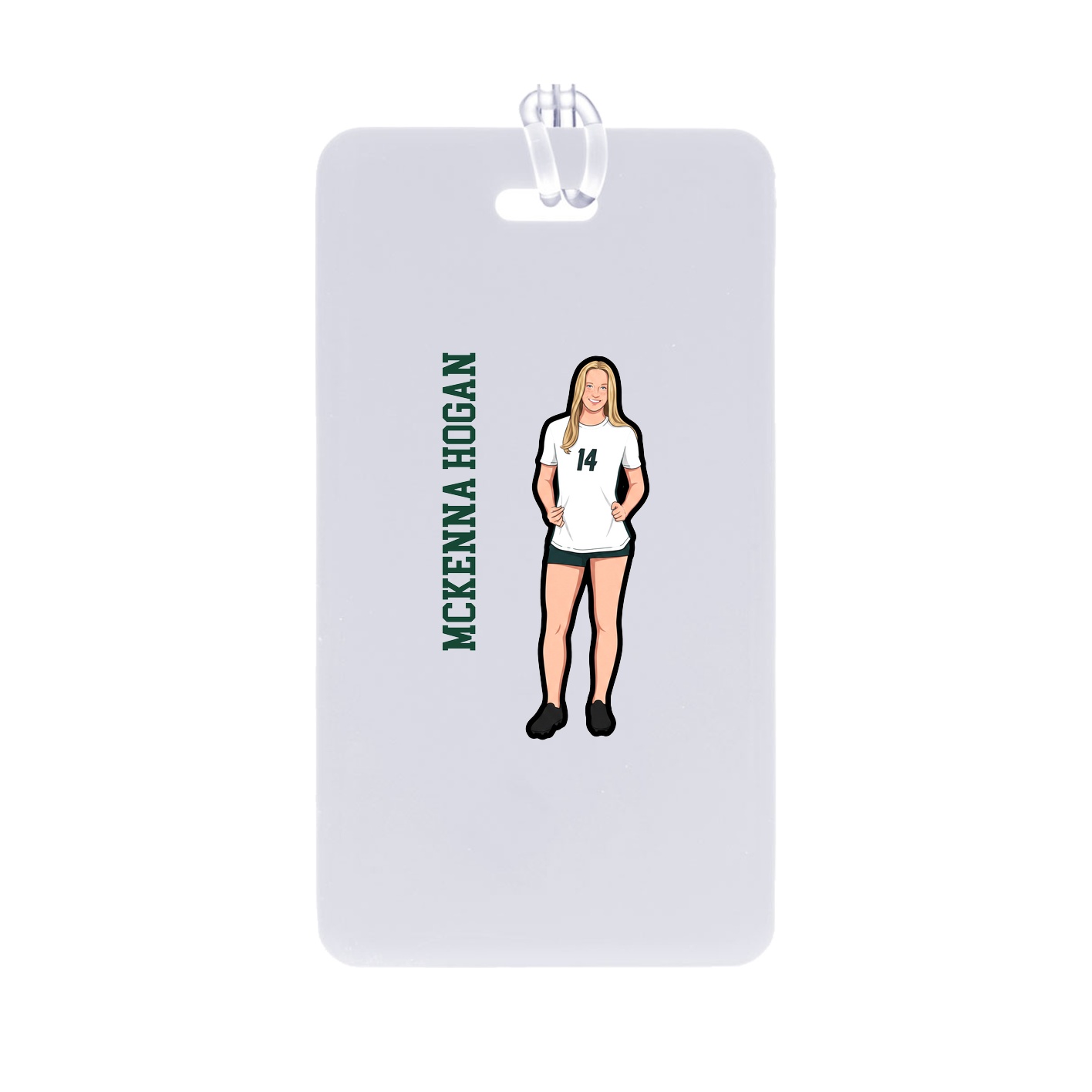 Bag Tag — Name Vertical in Classic