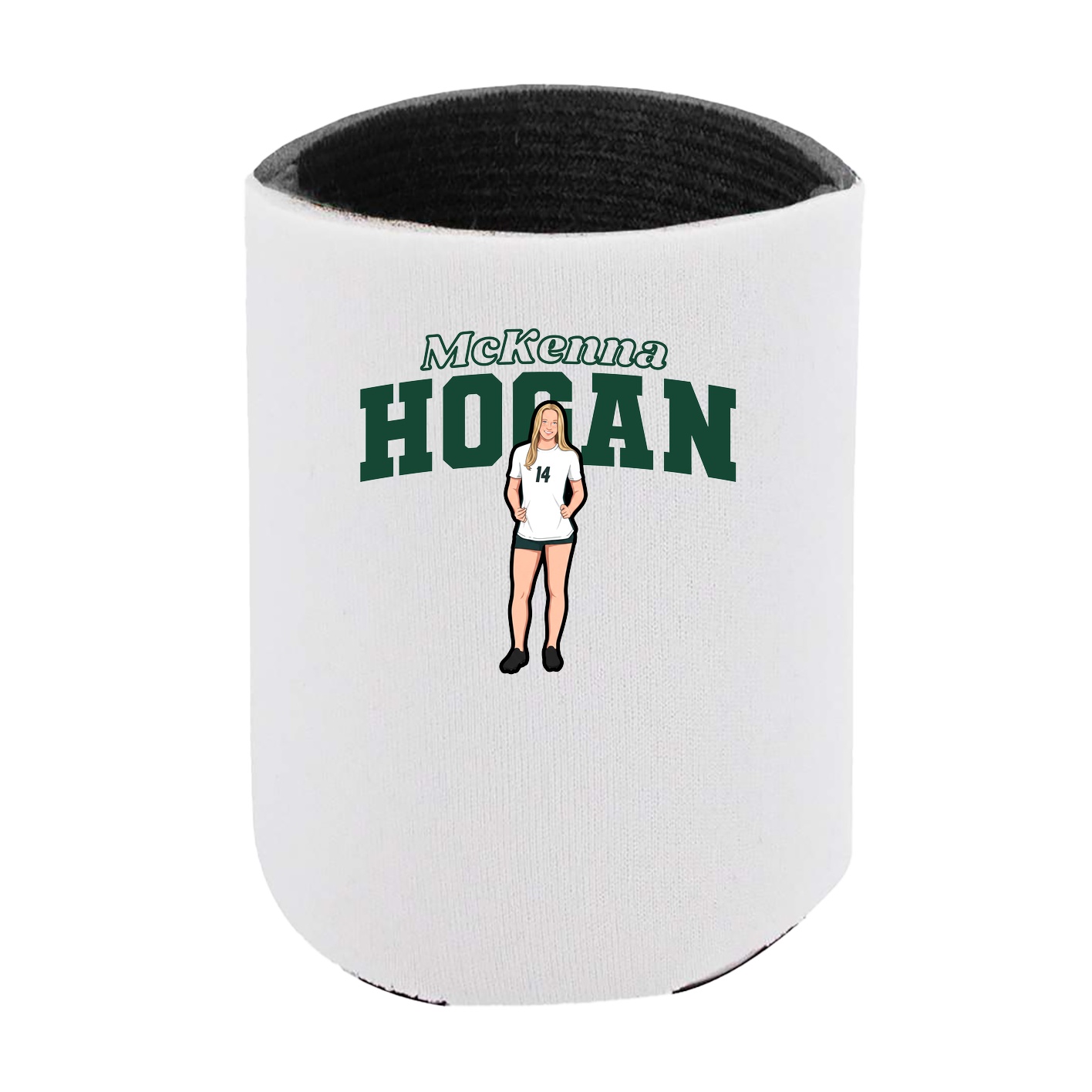 Can Holder — Name Arch in White