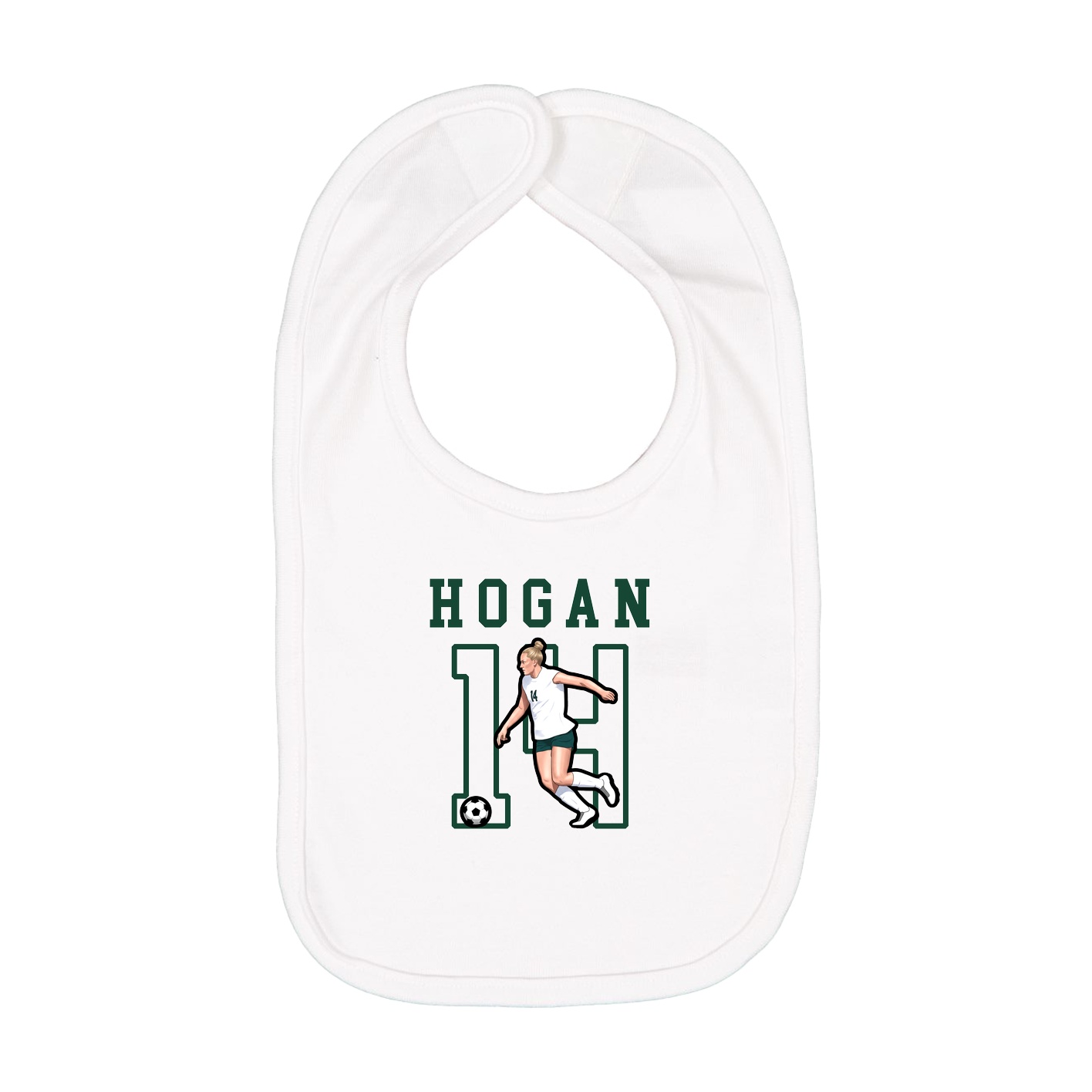 Infant Bib — Shirsey in White