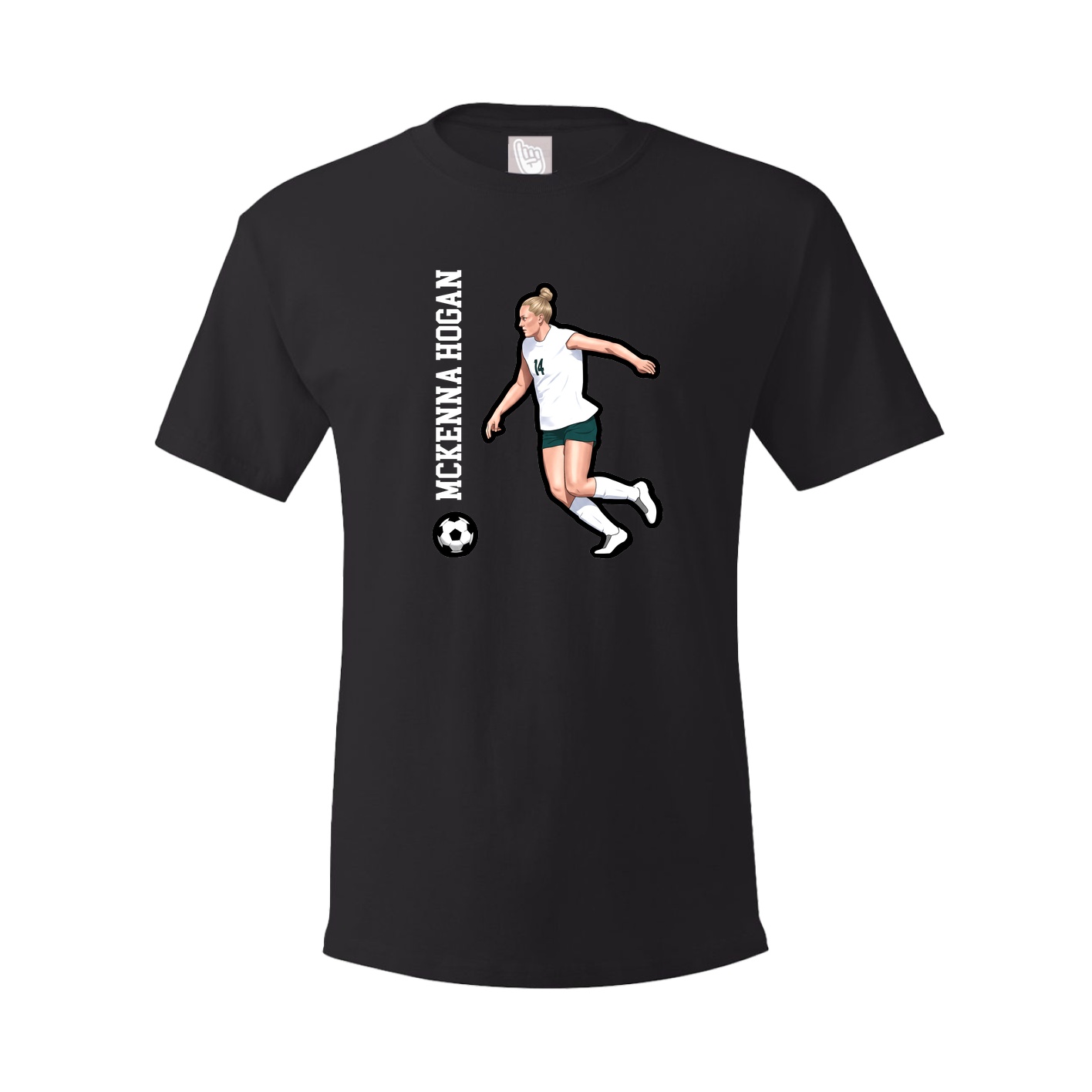 Tee — Name Vertical in Black