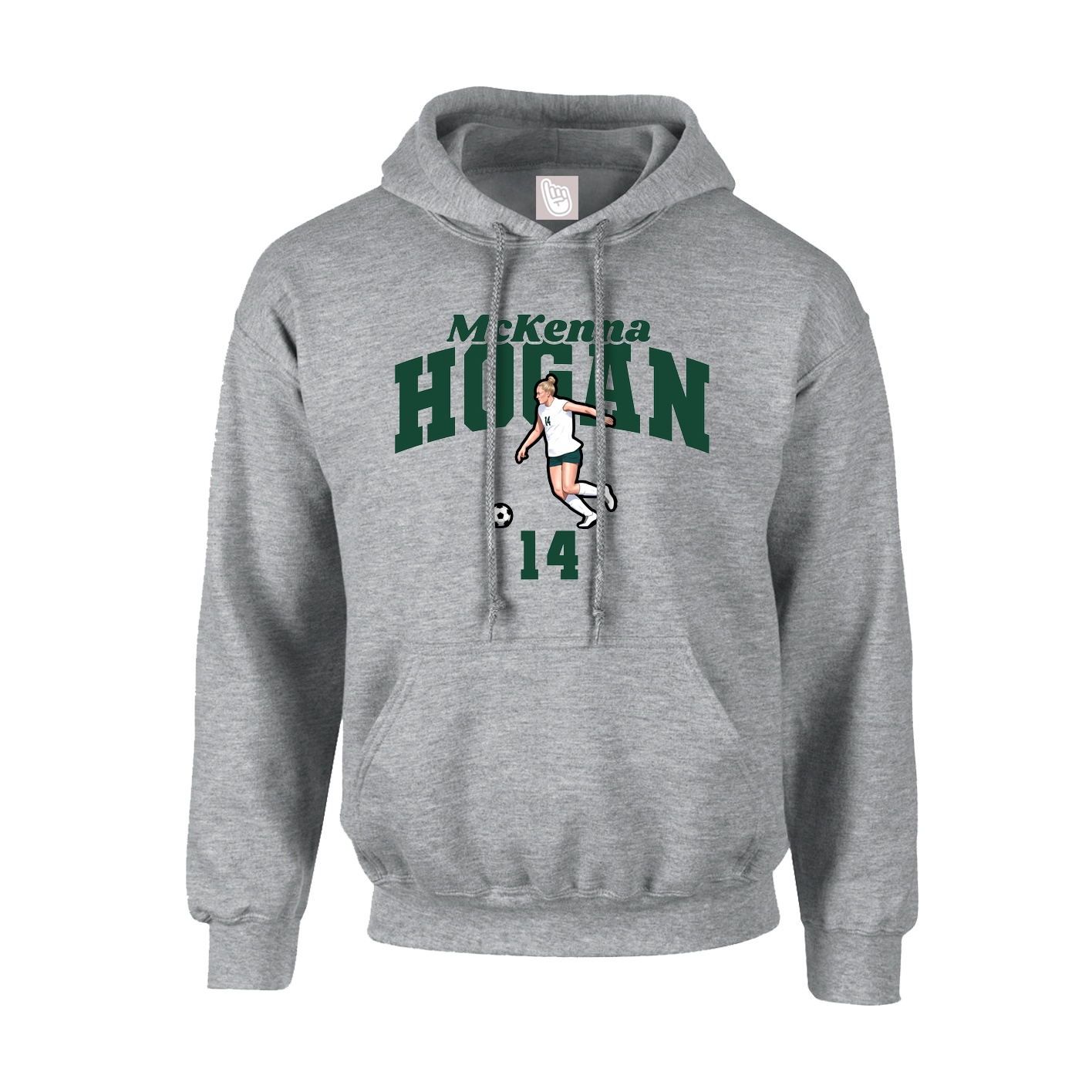 Hoodie — Signature Arch in Grey