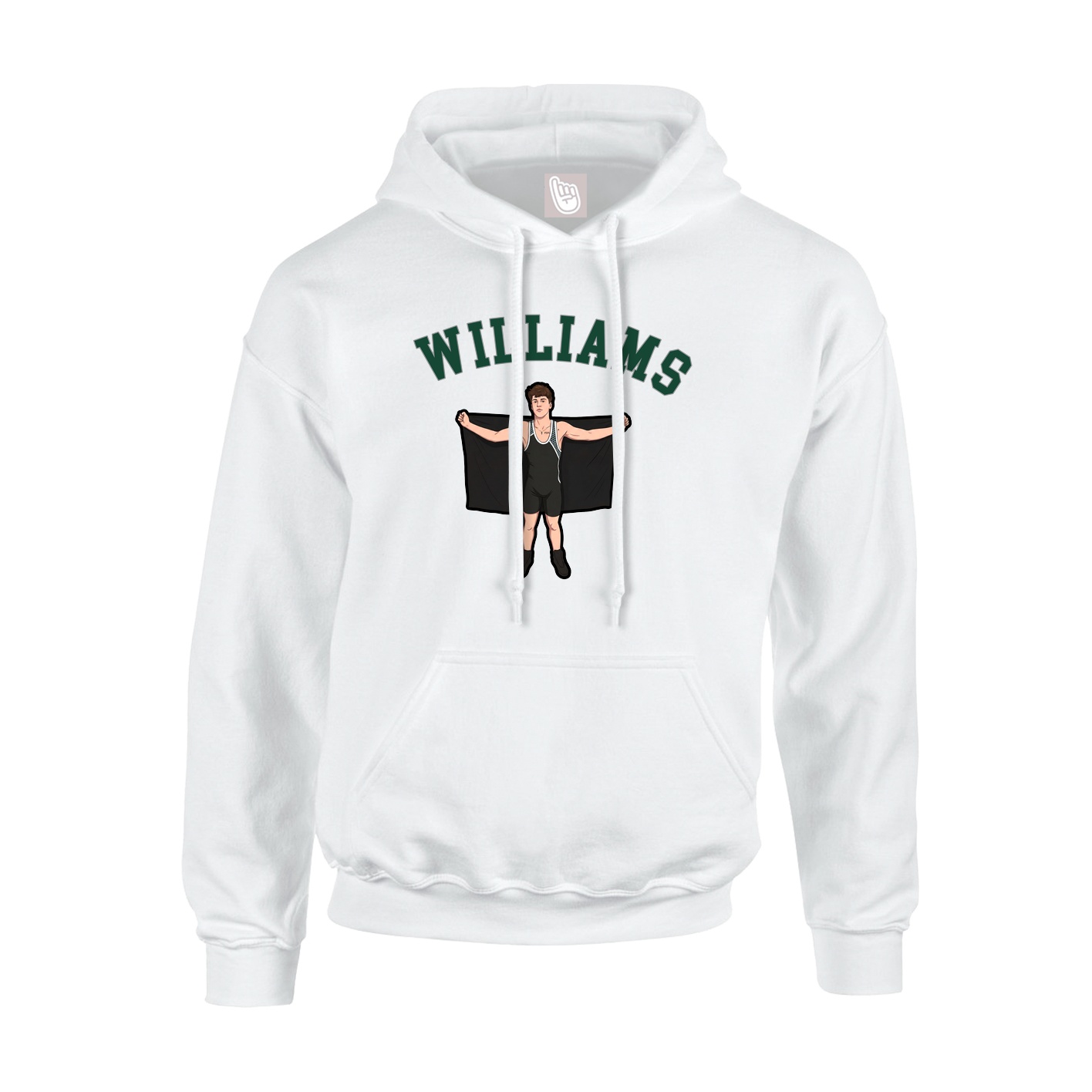 Youth Hoodie — Shirsey Arch in White