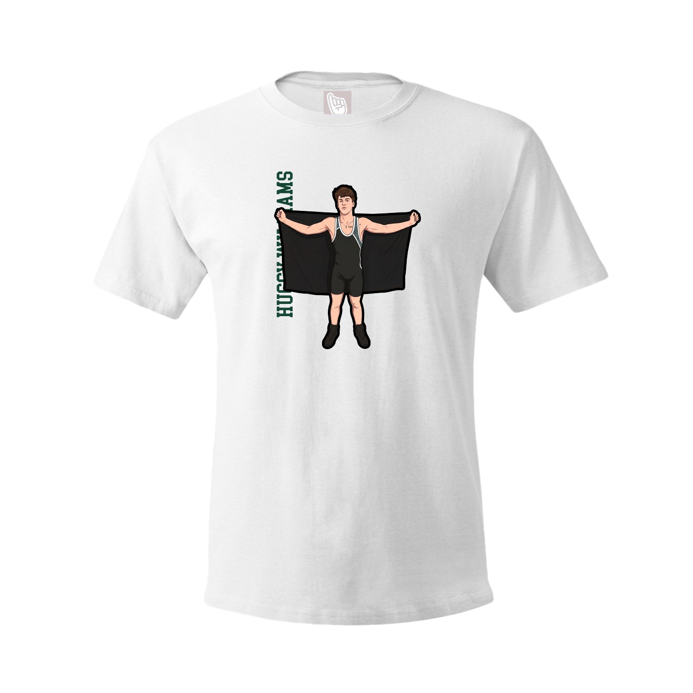 Tee — Name Vertical in White