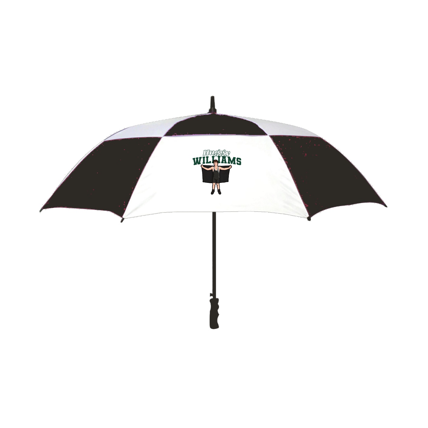 Golf Umbrella — Name Arch in Black