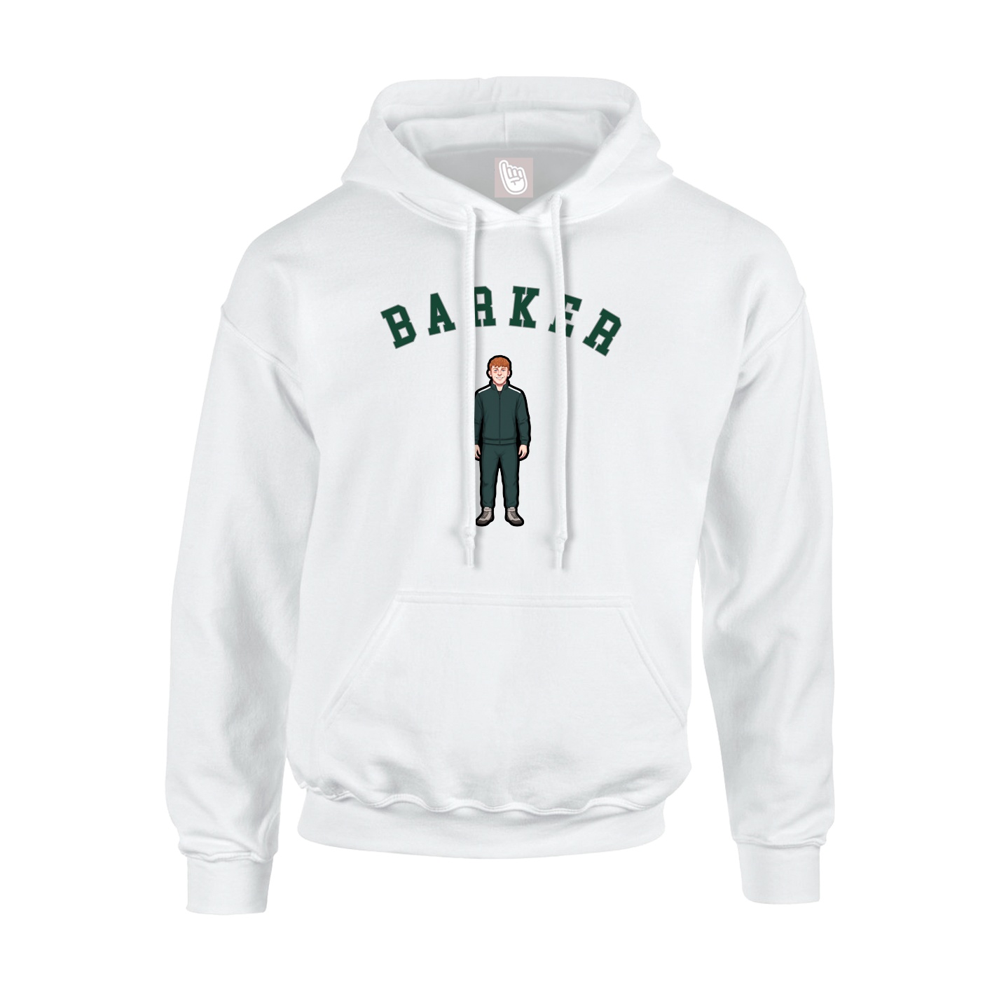 Youth Hoodie — Shirsey Arch in White