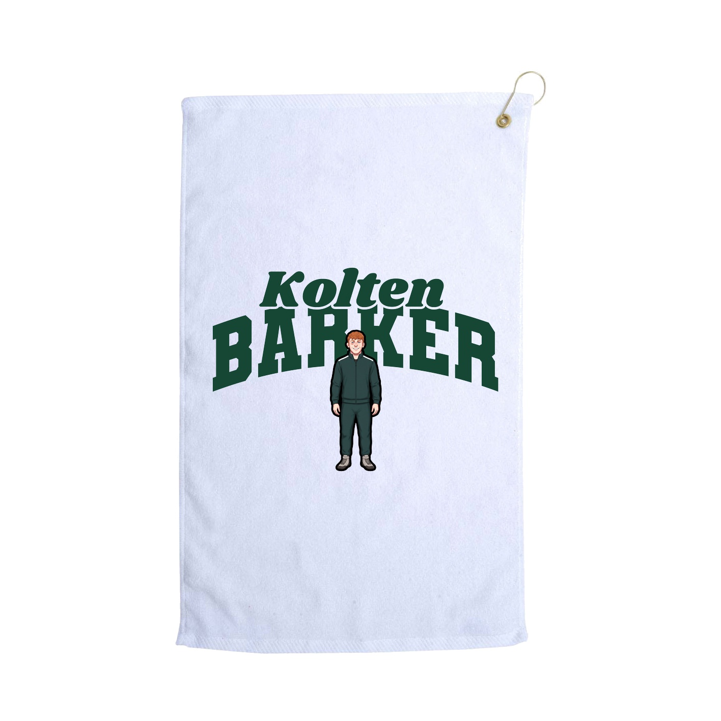 Golf Towel — Signature Arch in White