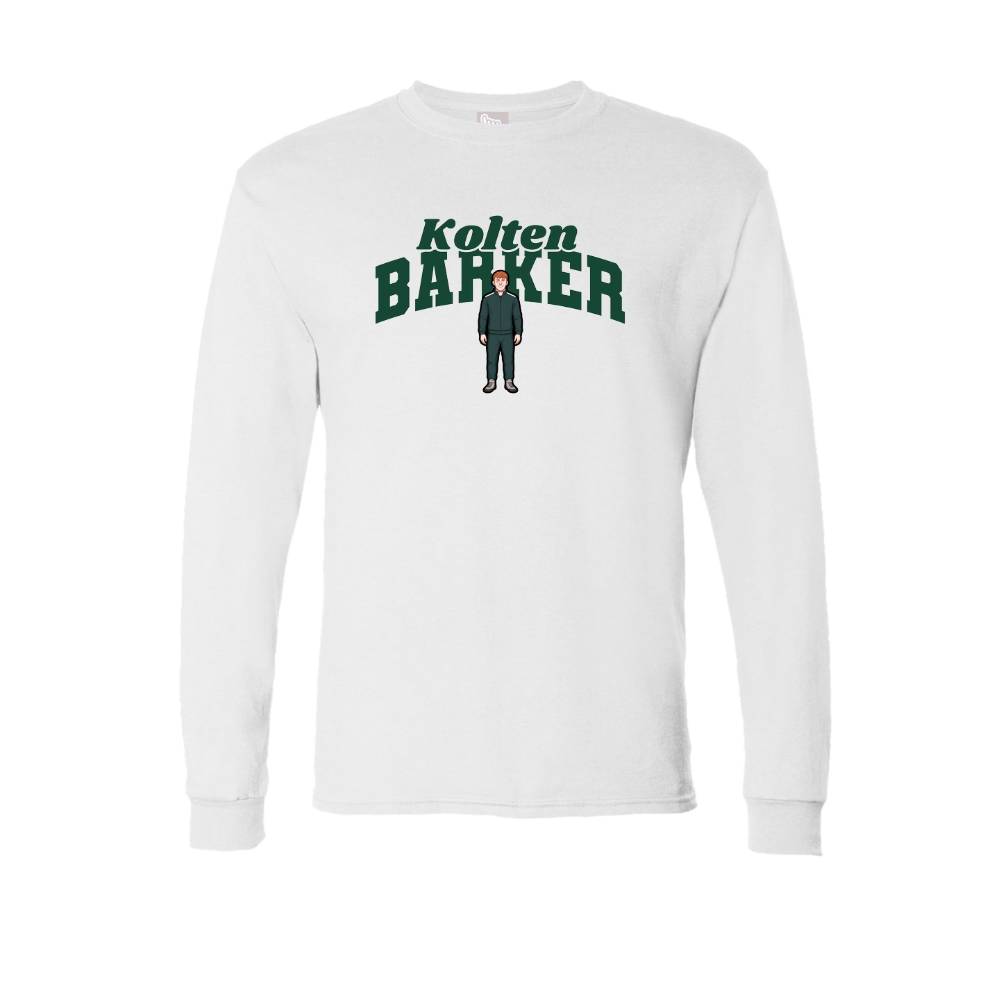 Long Sleeve Tee — Signature Arch in White