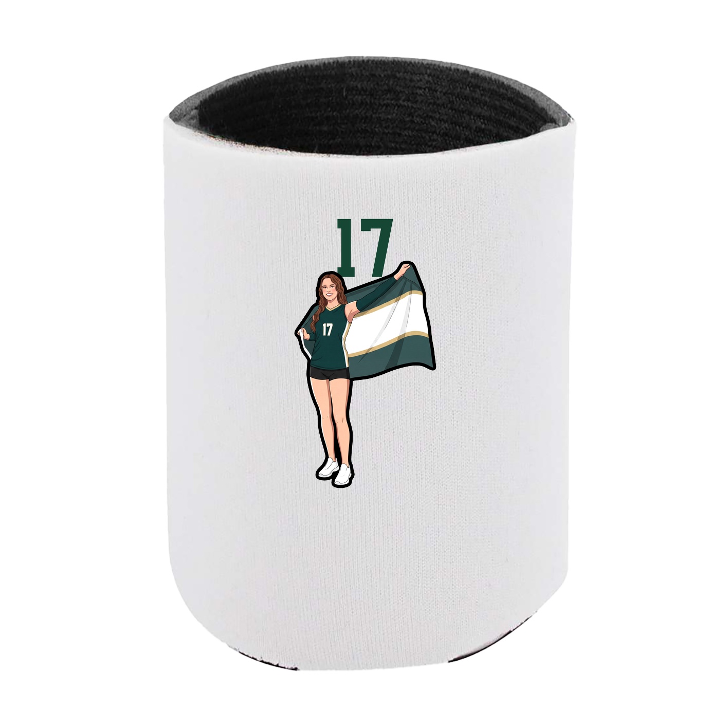 Can Holder — Number Top in White