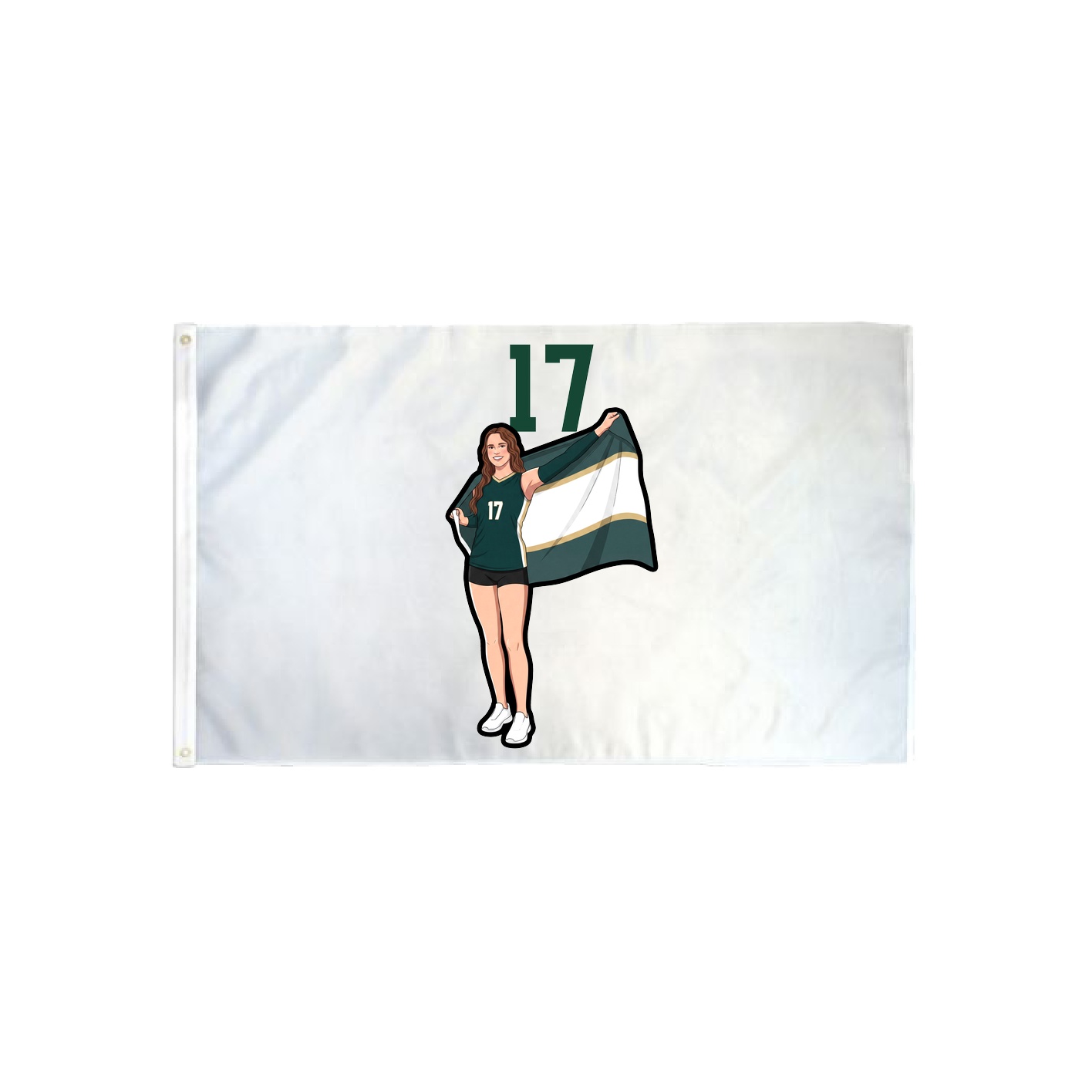 3x5 Flag — Number Top in Classic