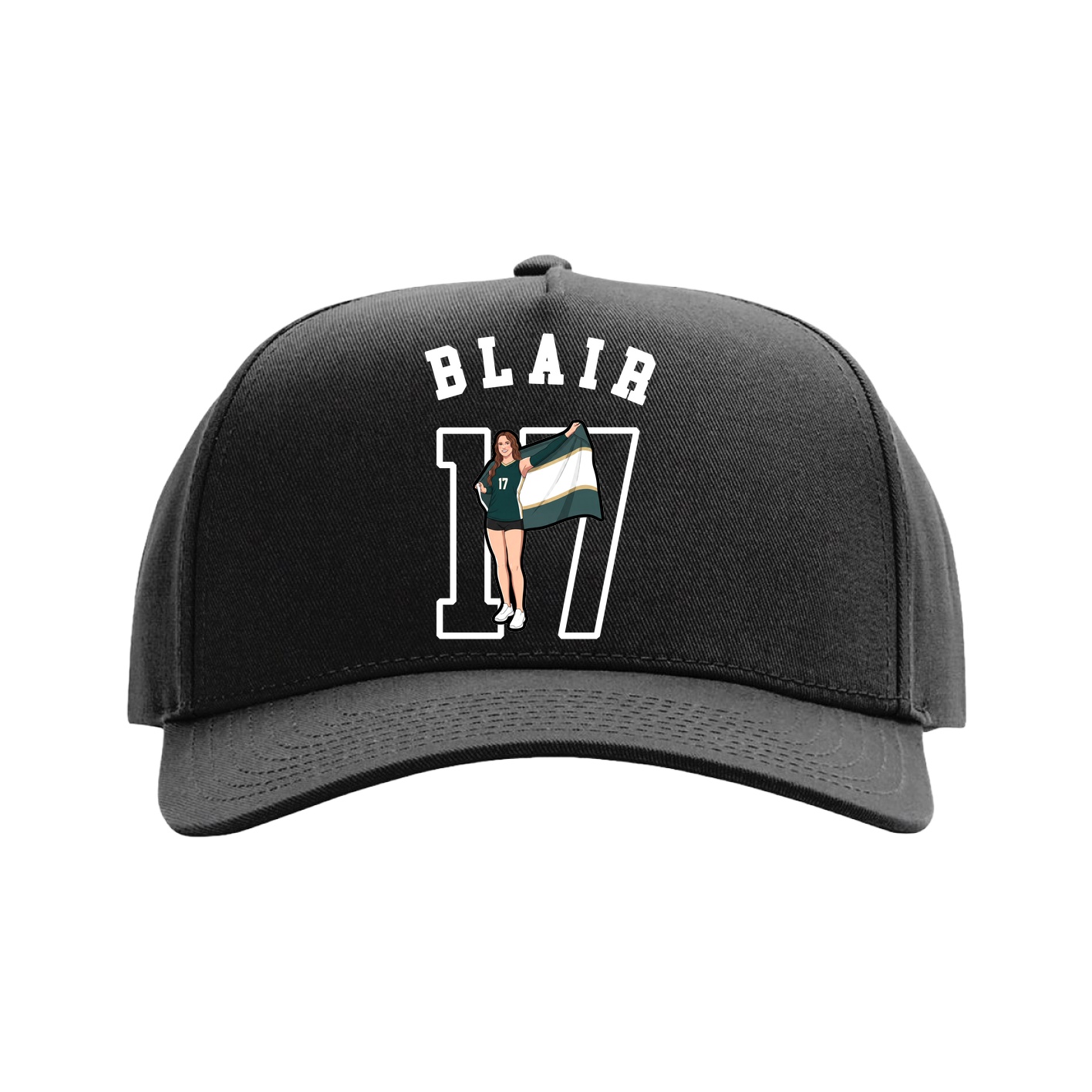 Full Fabric Five-Panel Champ Cap
