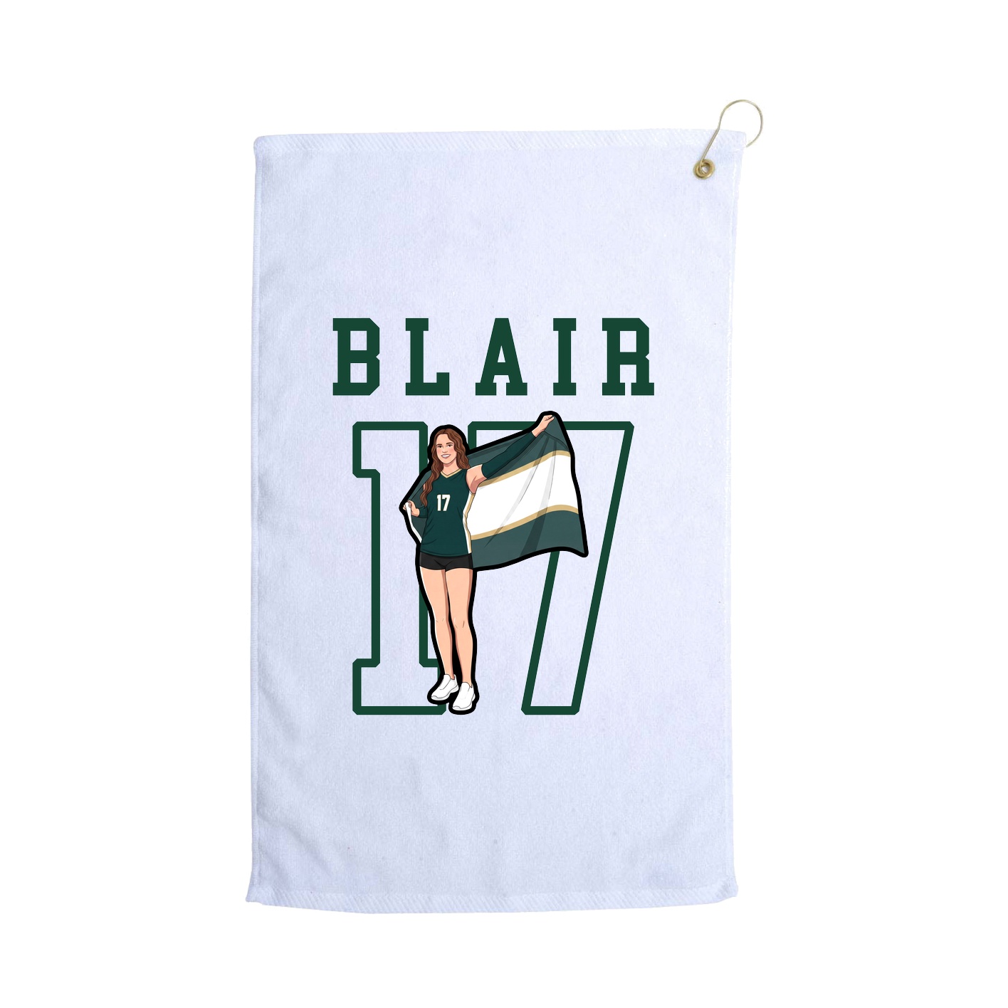 Golf Towel — Shirsey in White
