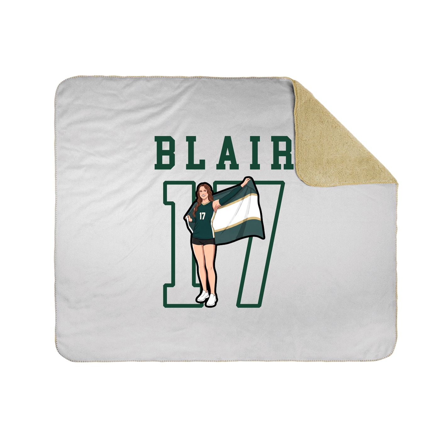 50x60 Sherpa Lined Throw Blanket