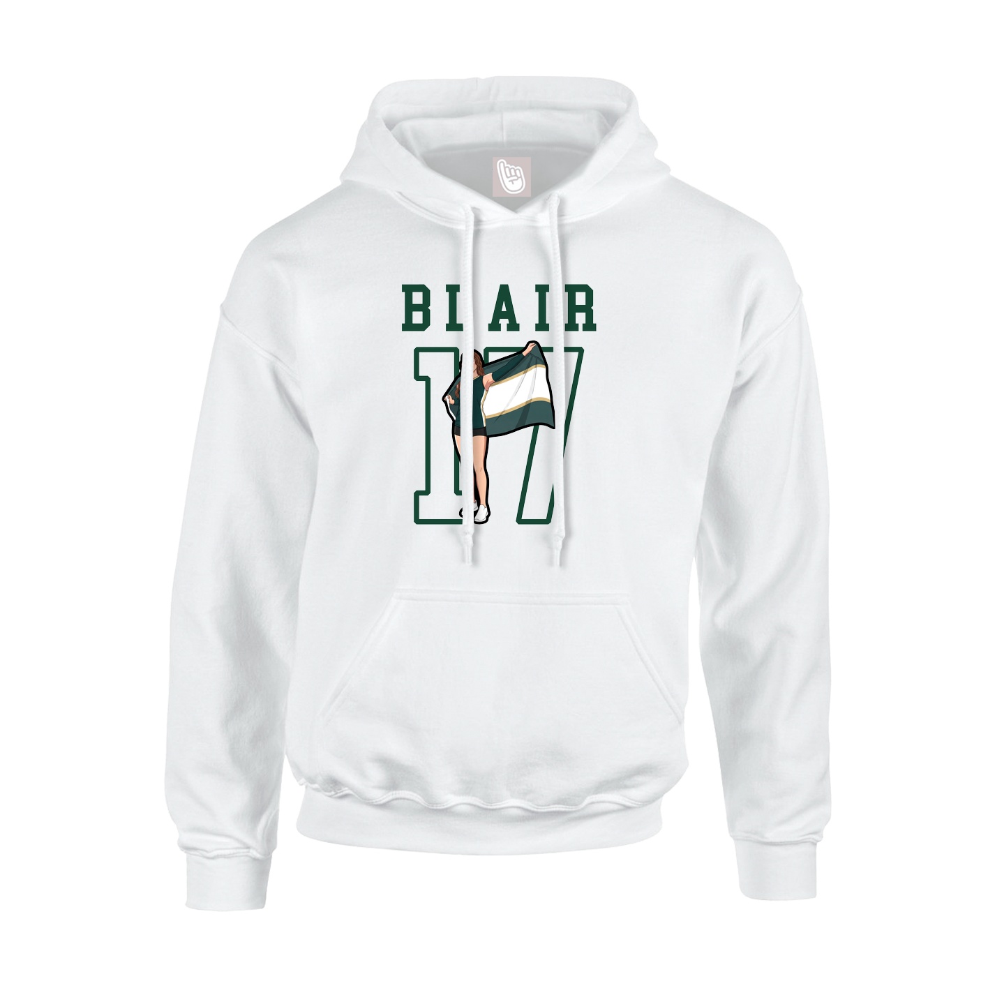 Hoodie — Shirsey in White