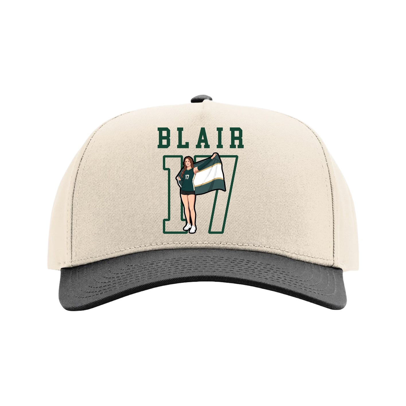 Full Fabric Five-Panel Champ Cap