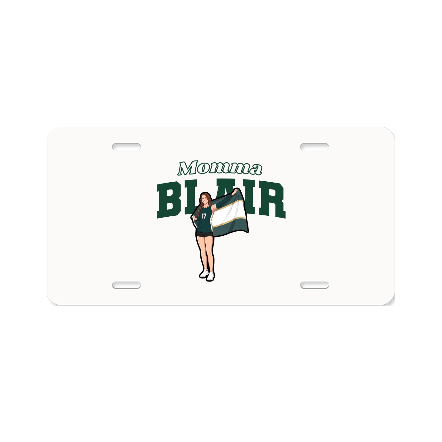 License Plate — Mothers Day Block in Classic