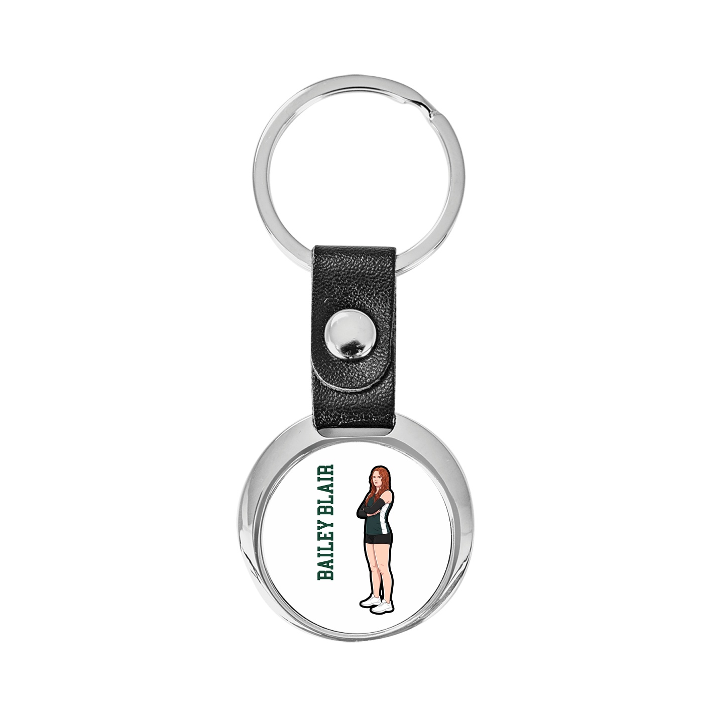 Key Chain — Name Vertical in Classic