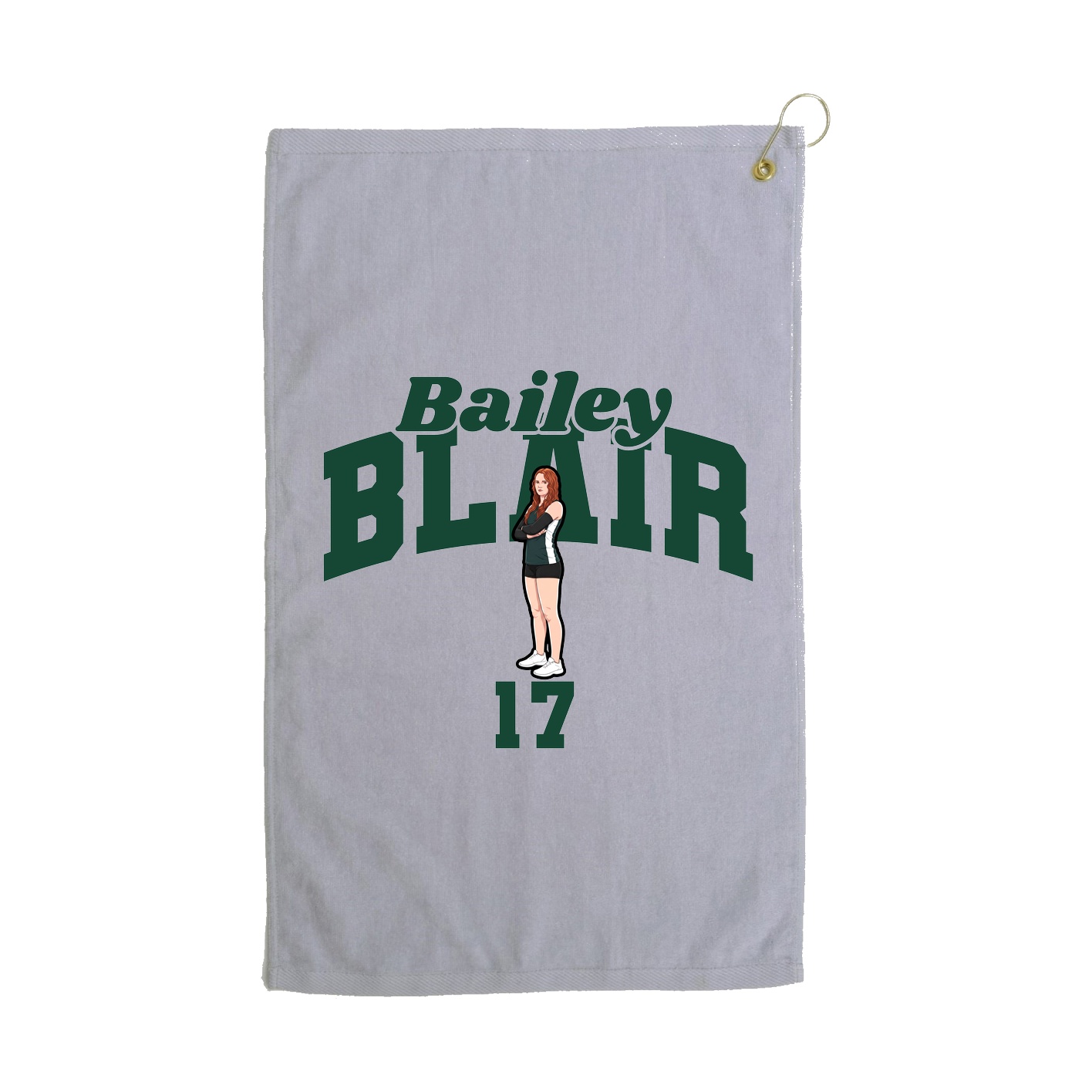 Golf Towel — Signature Arch in Grey