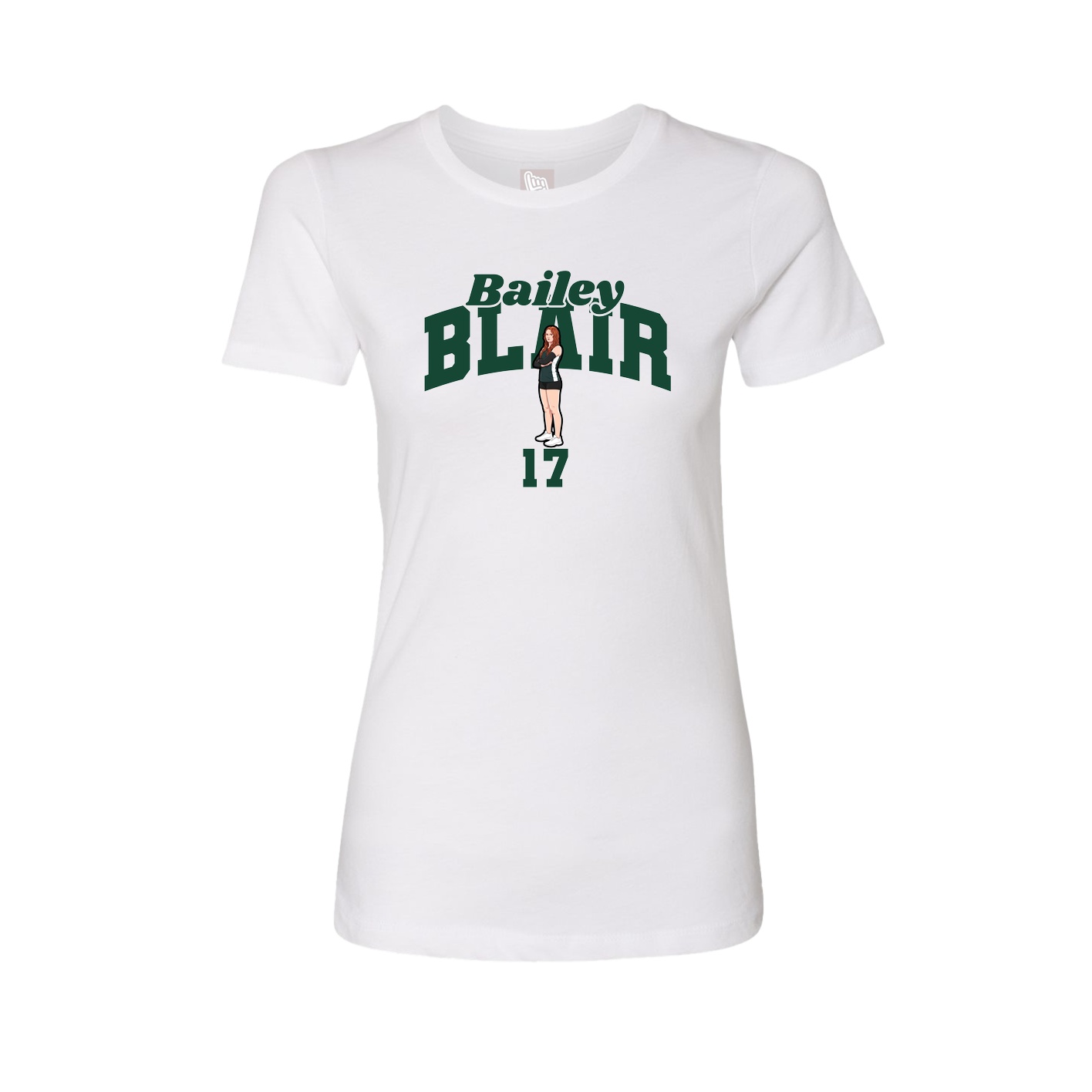 Womens Tee — Signature Arch in White