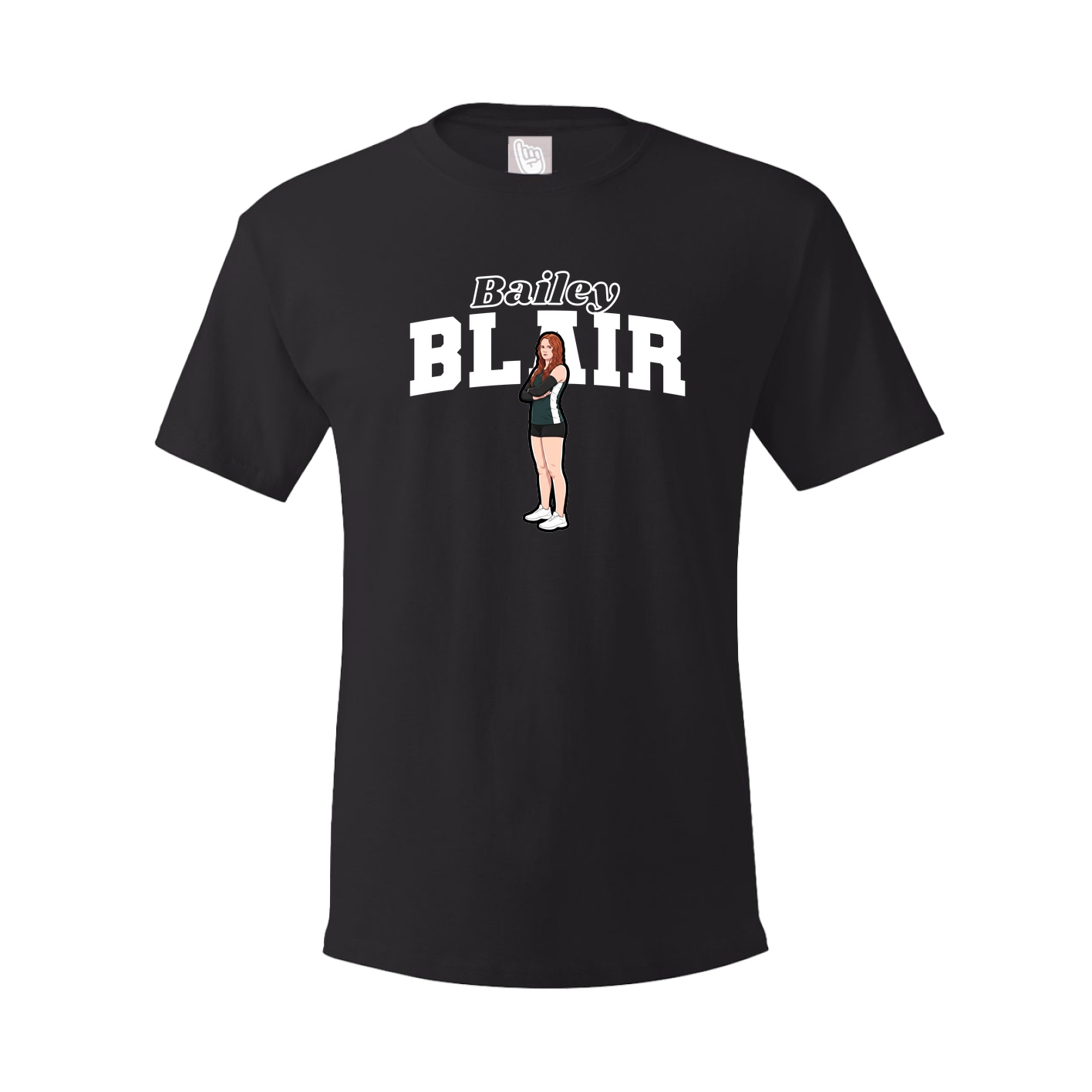 Youth Tee — Name Arch in Black