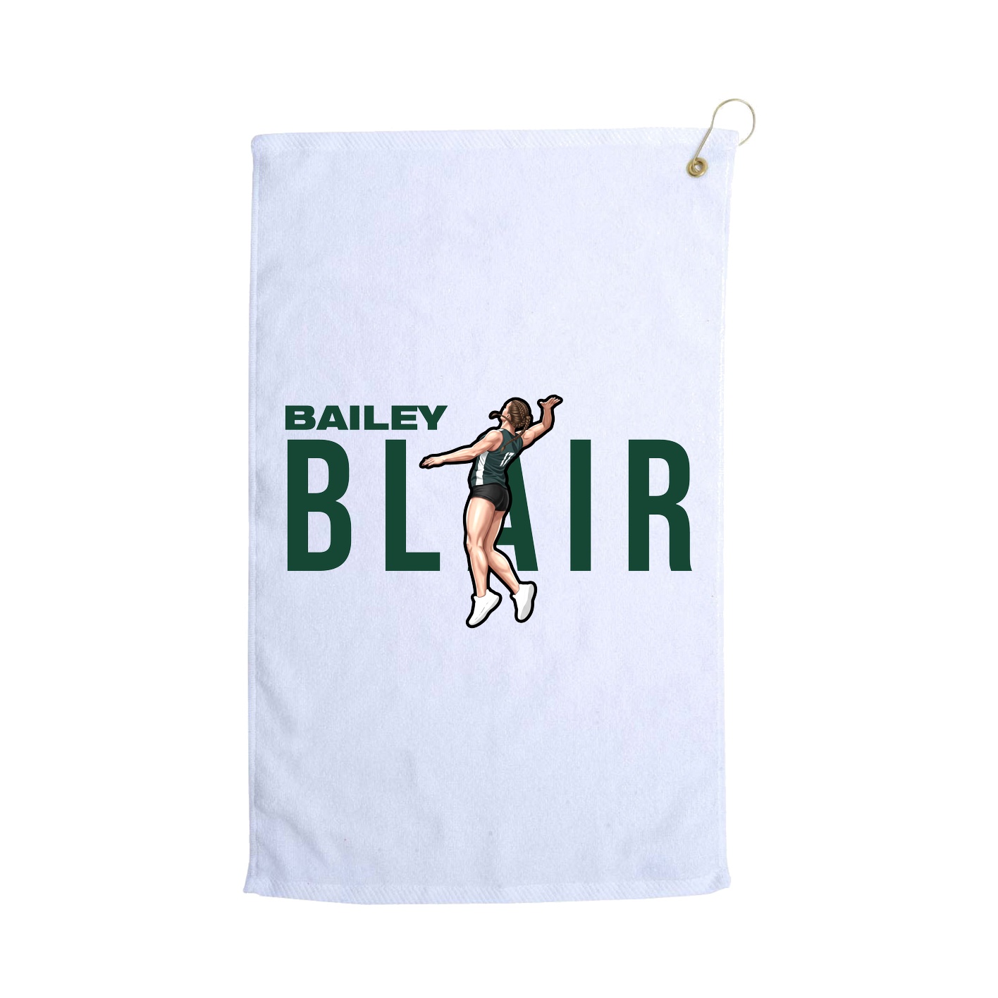Golf Towel — Player Name in White