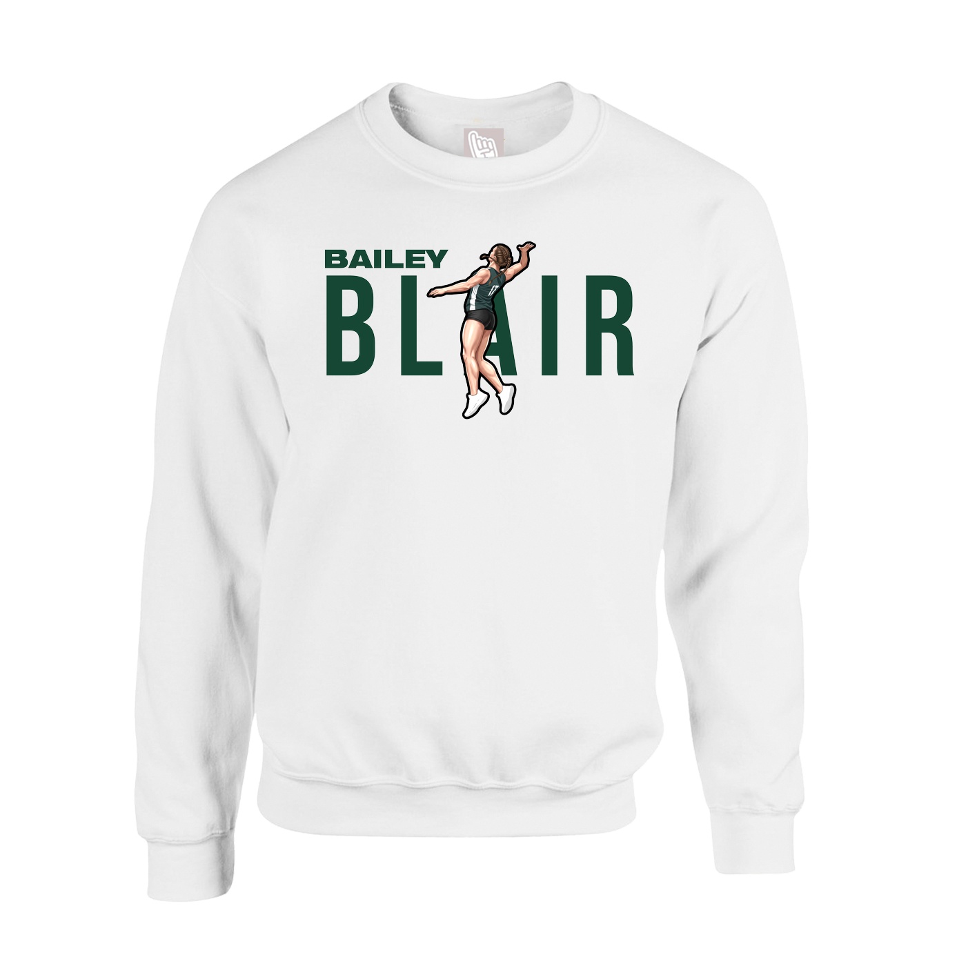 Fleece Crew — Player Name in White