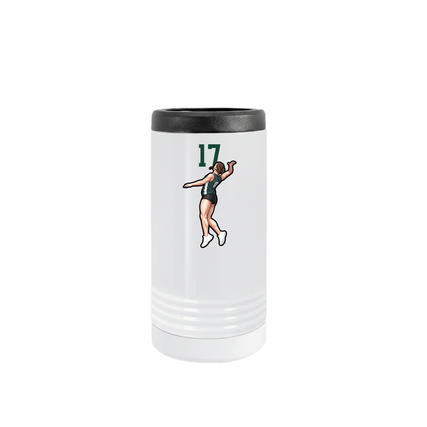 Slim Beverage Holder — Number Top in White