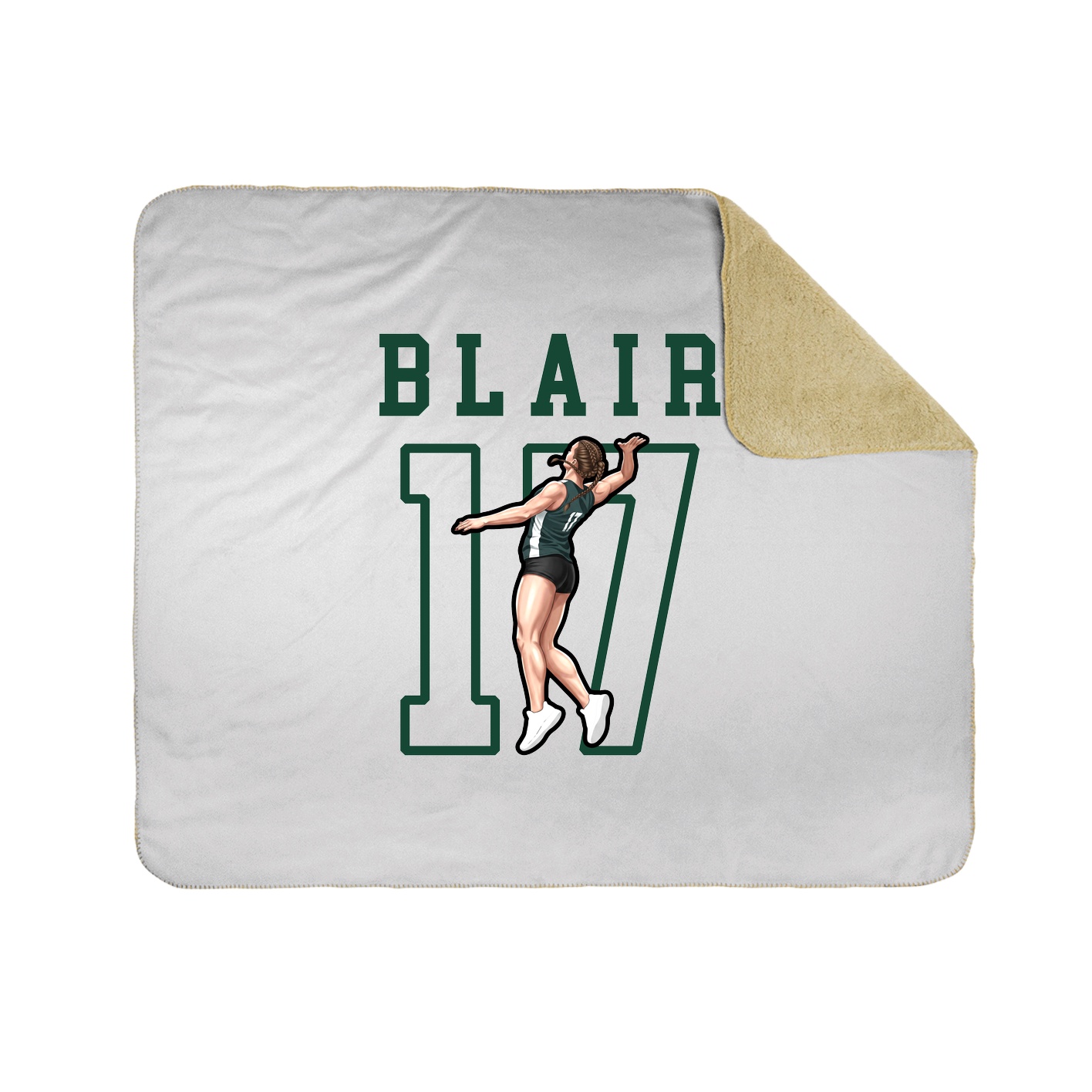 Throw Blanket — Shirsey in White