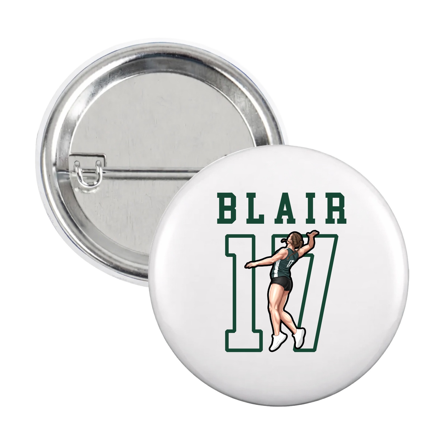 Game Day Button — Shirsey in White